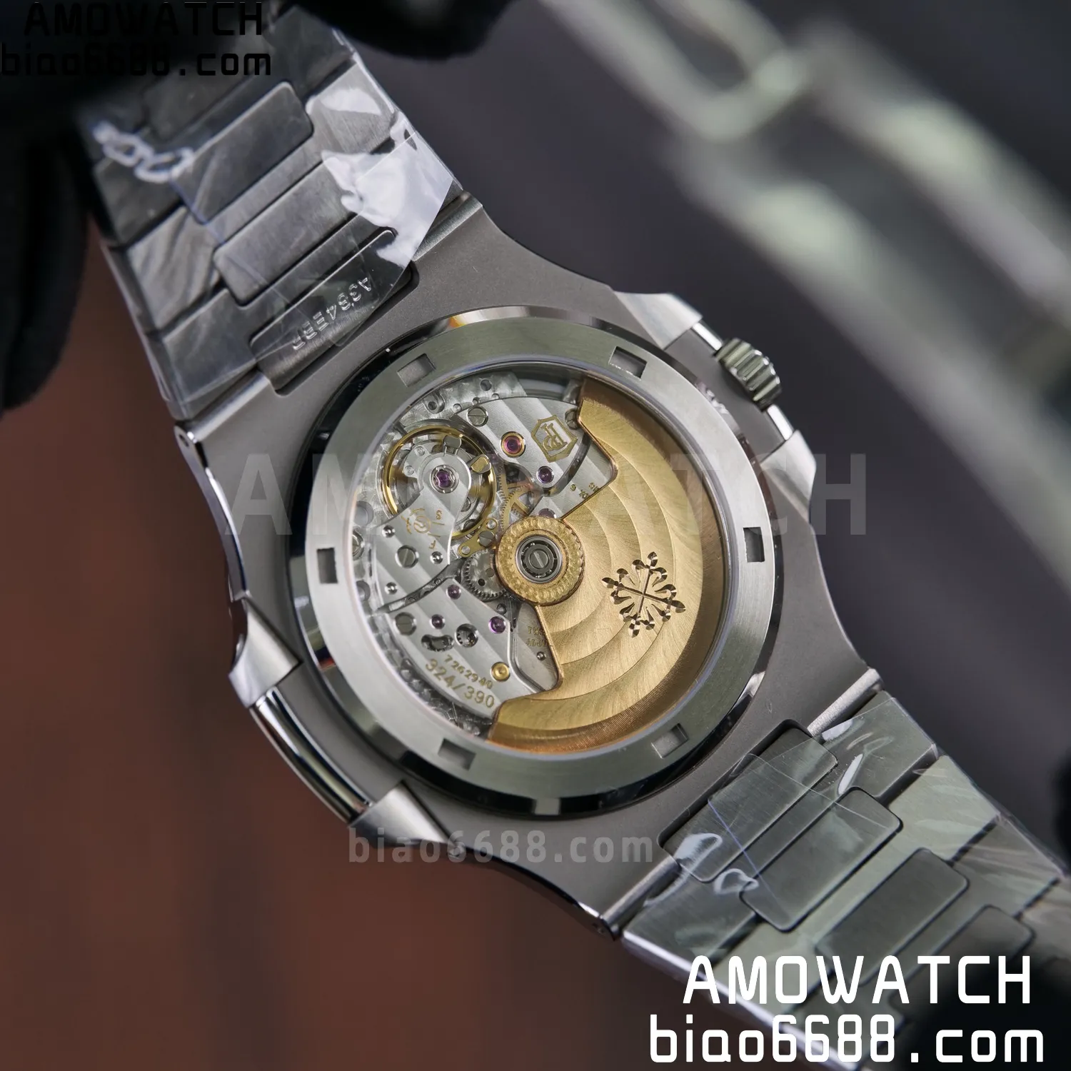 PP Nautilus 5711 DDF 1:1 Best Edition Green Dial on Diamond bezel SS Bracelet DD330 Super Clone 83 6611a082fbda8e9 AMO Watch