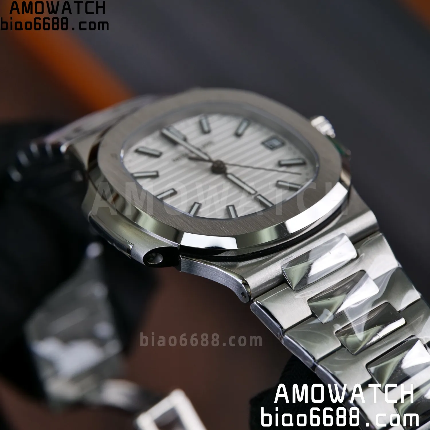 PP Nautilus 5711 DDF 1:1 Best Edition White Dial on SS Bracelet DD324 Super Clone V2 80 6b6244635f94b13 AMO Watch