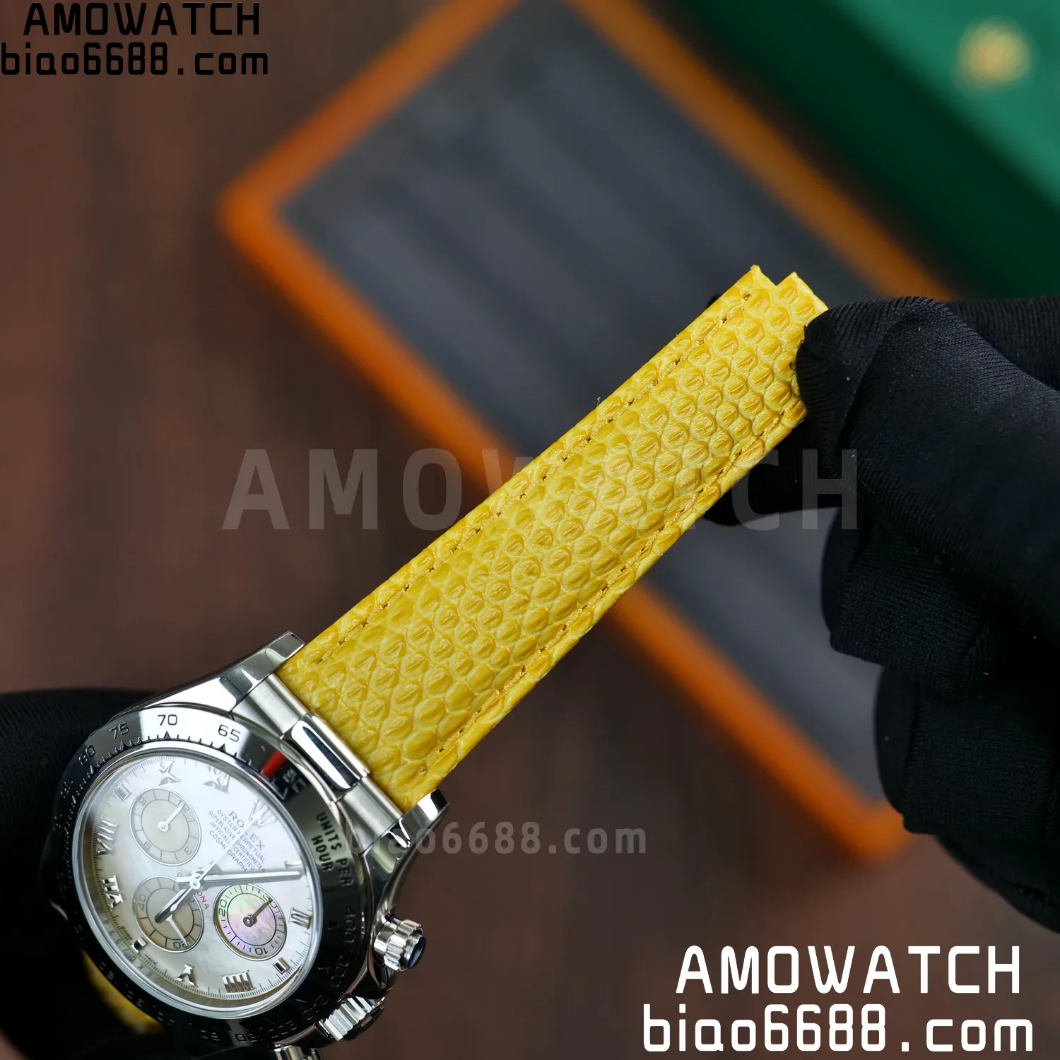 Rolex Daytona 116519 PPM Factory 1:1 Best Edition MOP Roman Dial on Leather Strap 4130 65 6d9aa951412e609 阿默表行AmoWatch