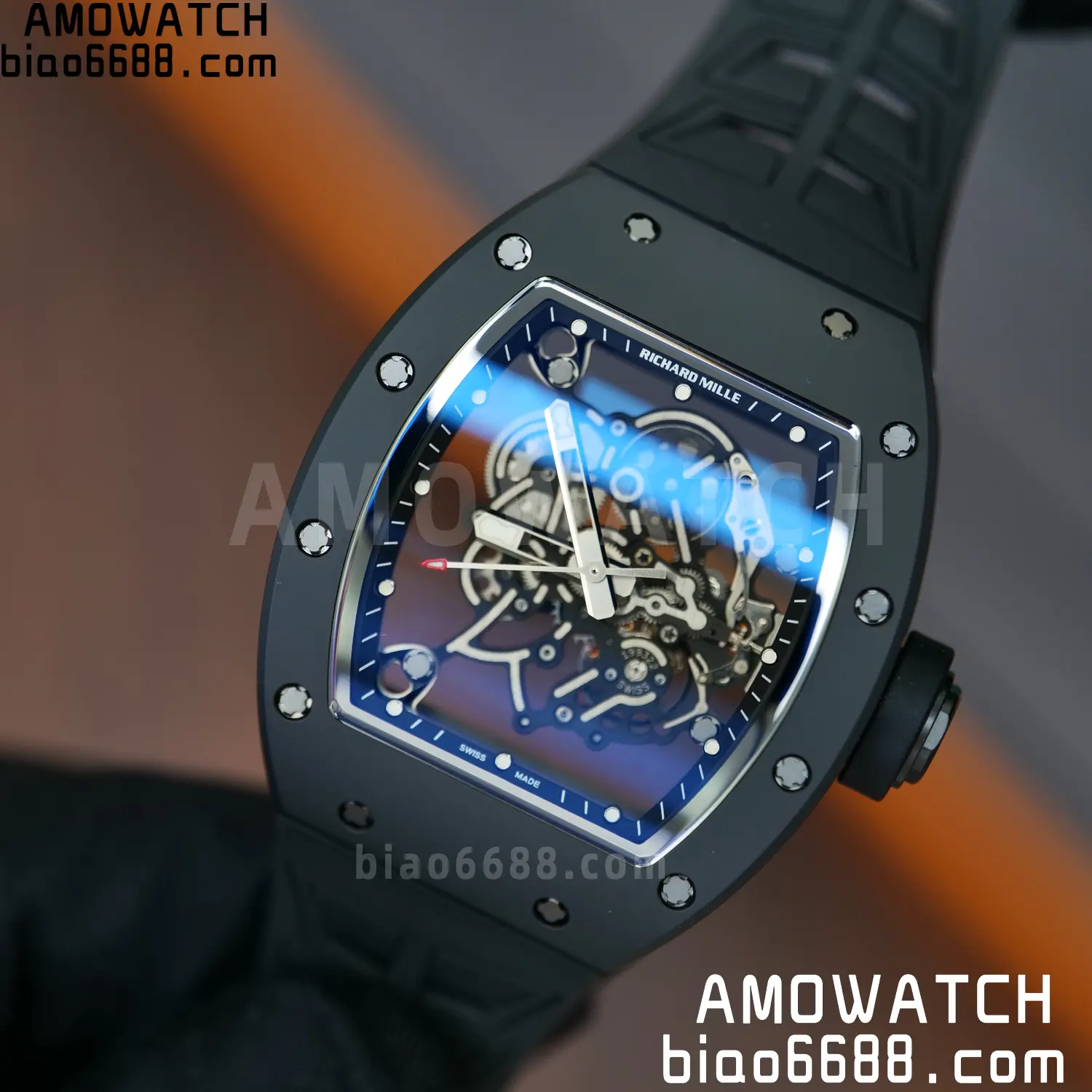 Richard Mille RM055 Black Ceramic ZF 1:1 Best Edition RMUL2 Super Clone V3 105 7265ef6aa1ed038 阿默表行AmoWatch