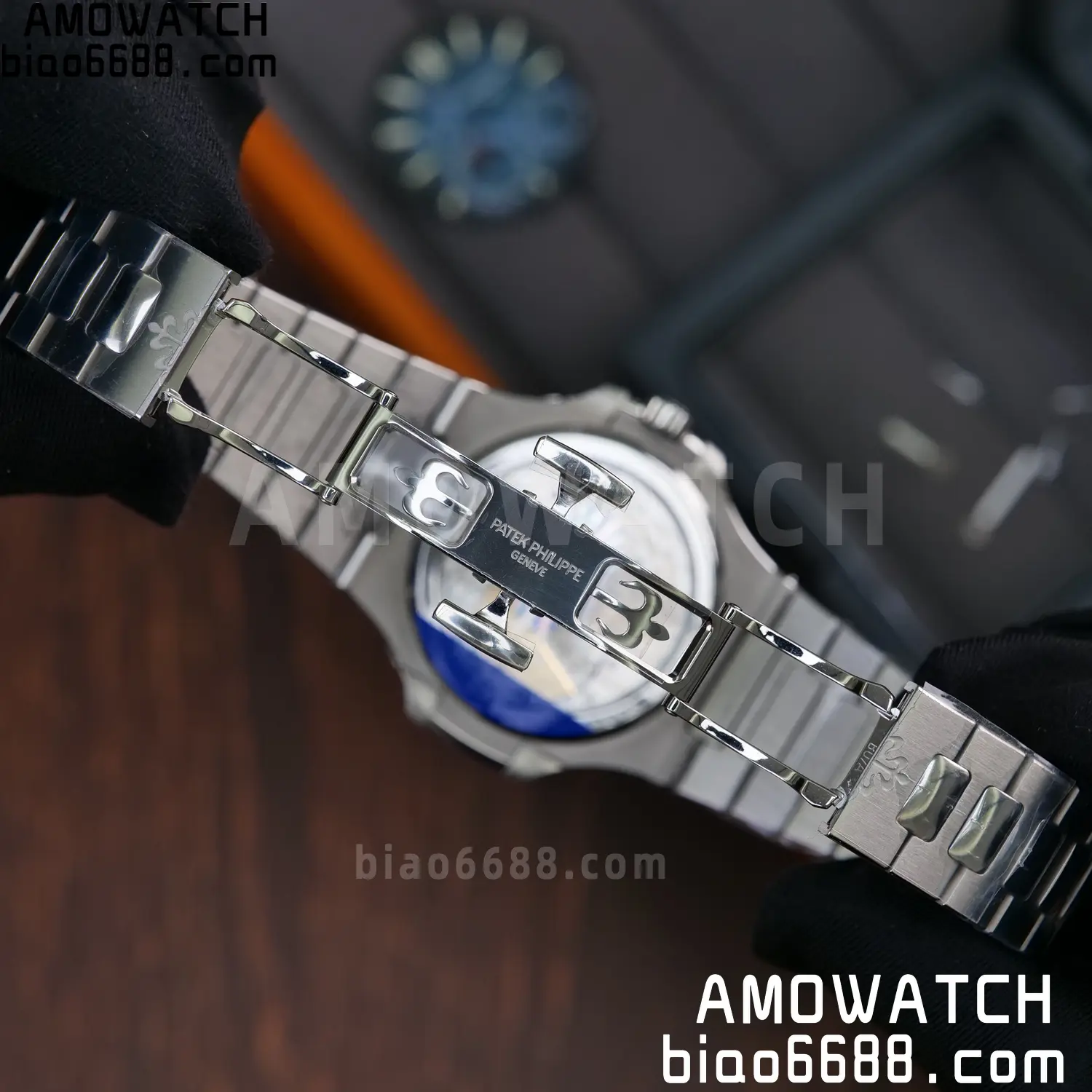 Custom Made PP Nautilus 5712 SW Dial Hands VVS Moon Phase Wheel 112 72e90d5f9c7a410 AMO Watch