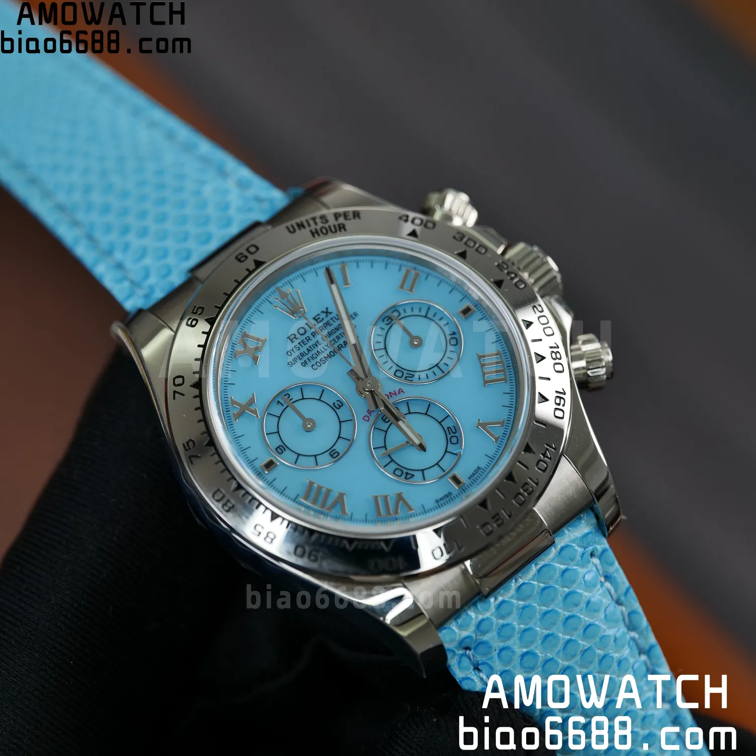 Rolex Daytona 116519 PPM Factory 1:1 Best Edition Tiffany Roman Dial on Leather Strap 4130 73 73fa3c20b4da0a7 阿默表行AmoWatch