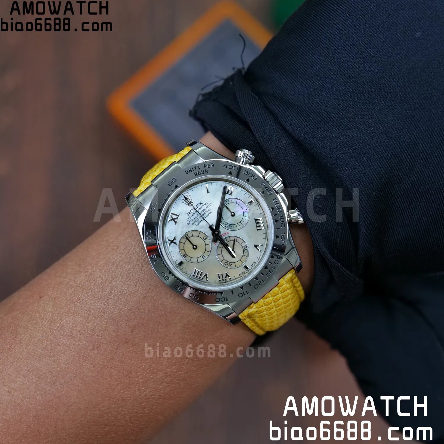 Rolex Daytona 116519 PPM Factory 1:1 Best Edition MOP Roman Dial on Leather Strap 4130 87 767176d156cb150 阿默表行AmoWatch
