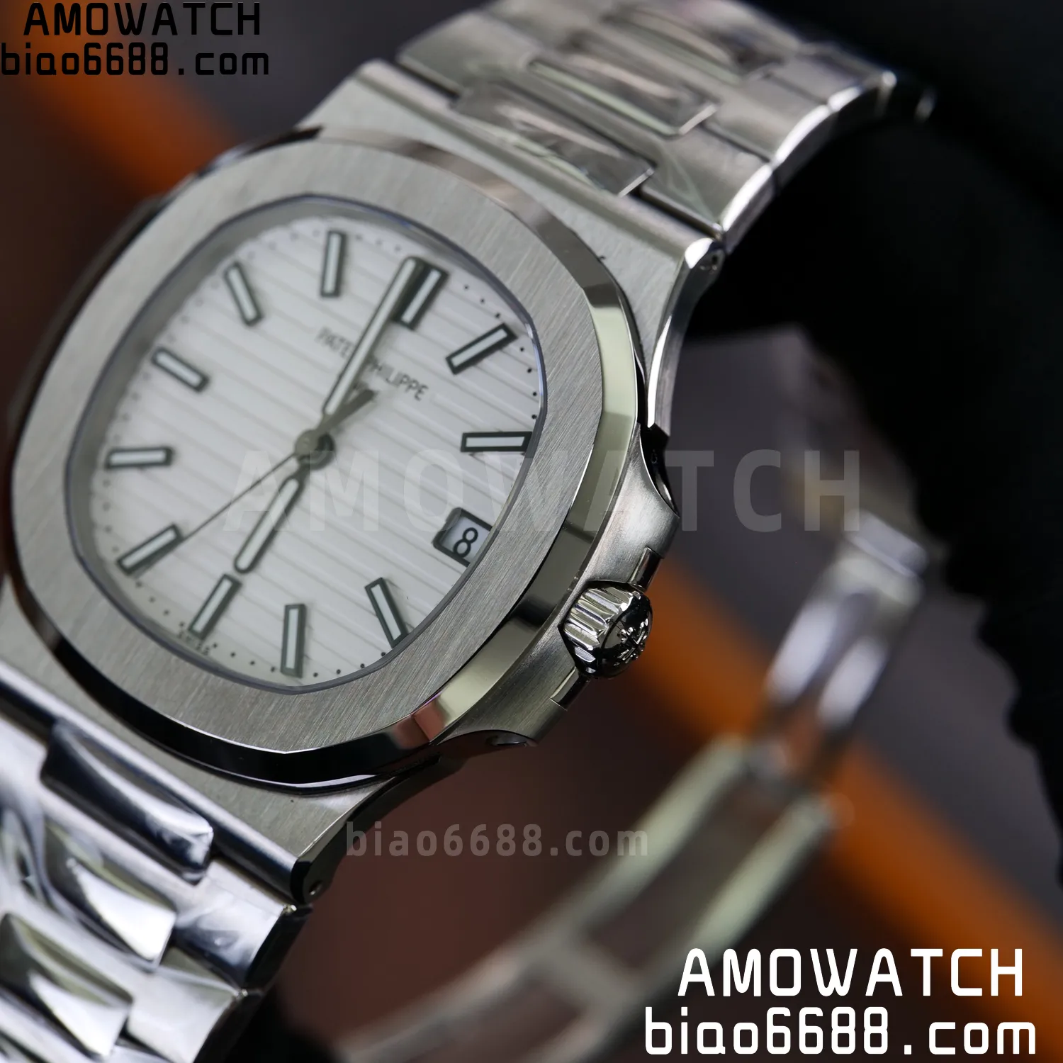 PP Nautilus 5711 DDF 1:1 Best Edition White Dial on SS Bracelet DD324 Super Clone V2 82 76bbdfb814b2c91 AMO Watch