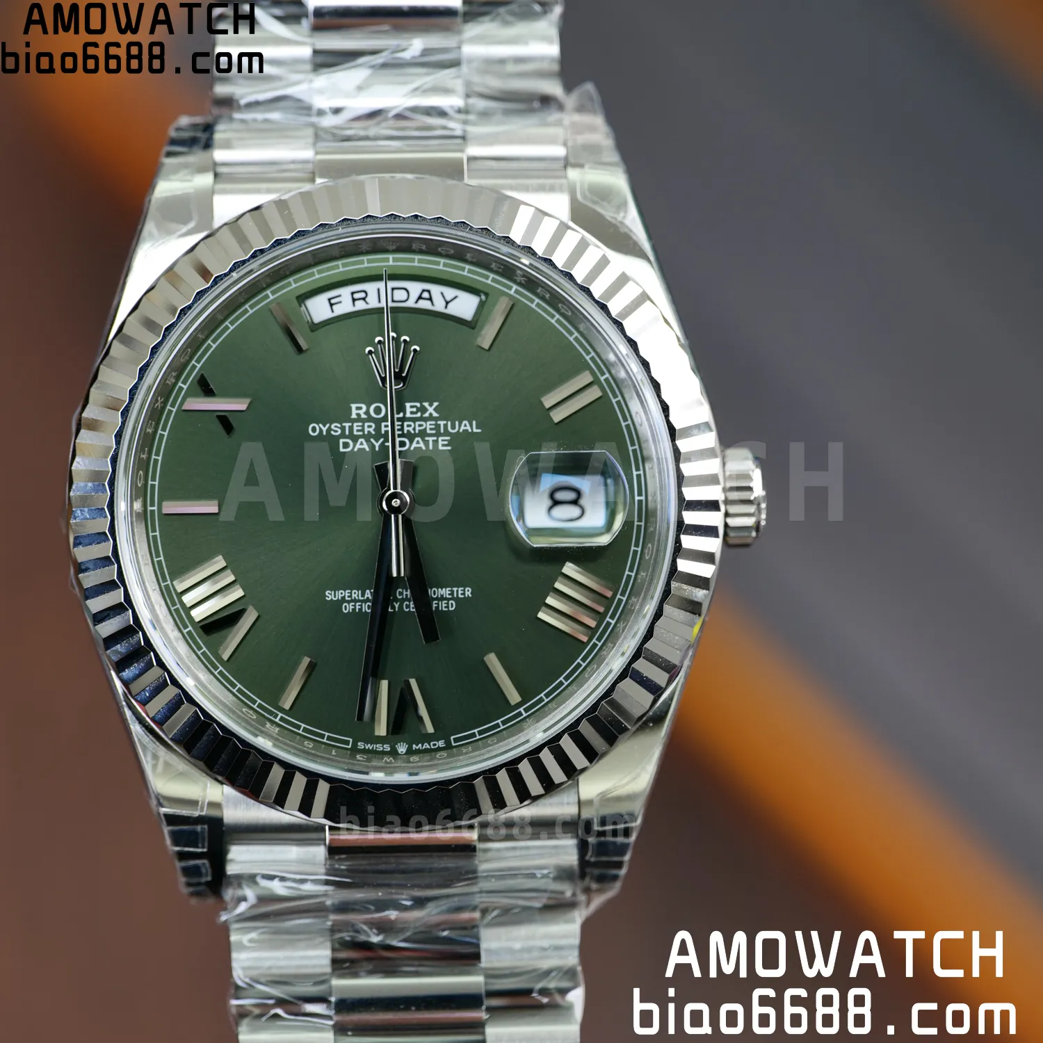 Rolex DayDate 40 228239 VSF 1:1 Best Edition Green Roman Dial on President Bracelet VS3255 V2 70 7a74fa93a219a05 阿默表行AmoWatch