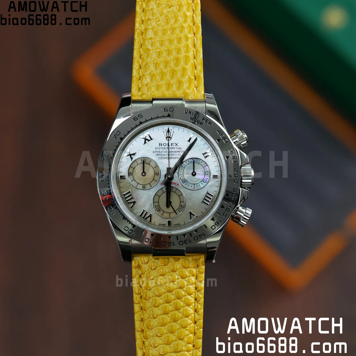 Rolex Daytona 116519 PPM Factory 1:1 Best Edition MOP Roman Dial on Leather Strap 4130 67 810e6d3c8801dc1 阿默表行AmoWatch
