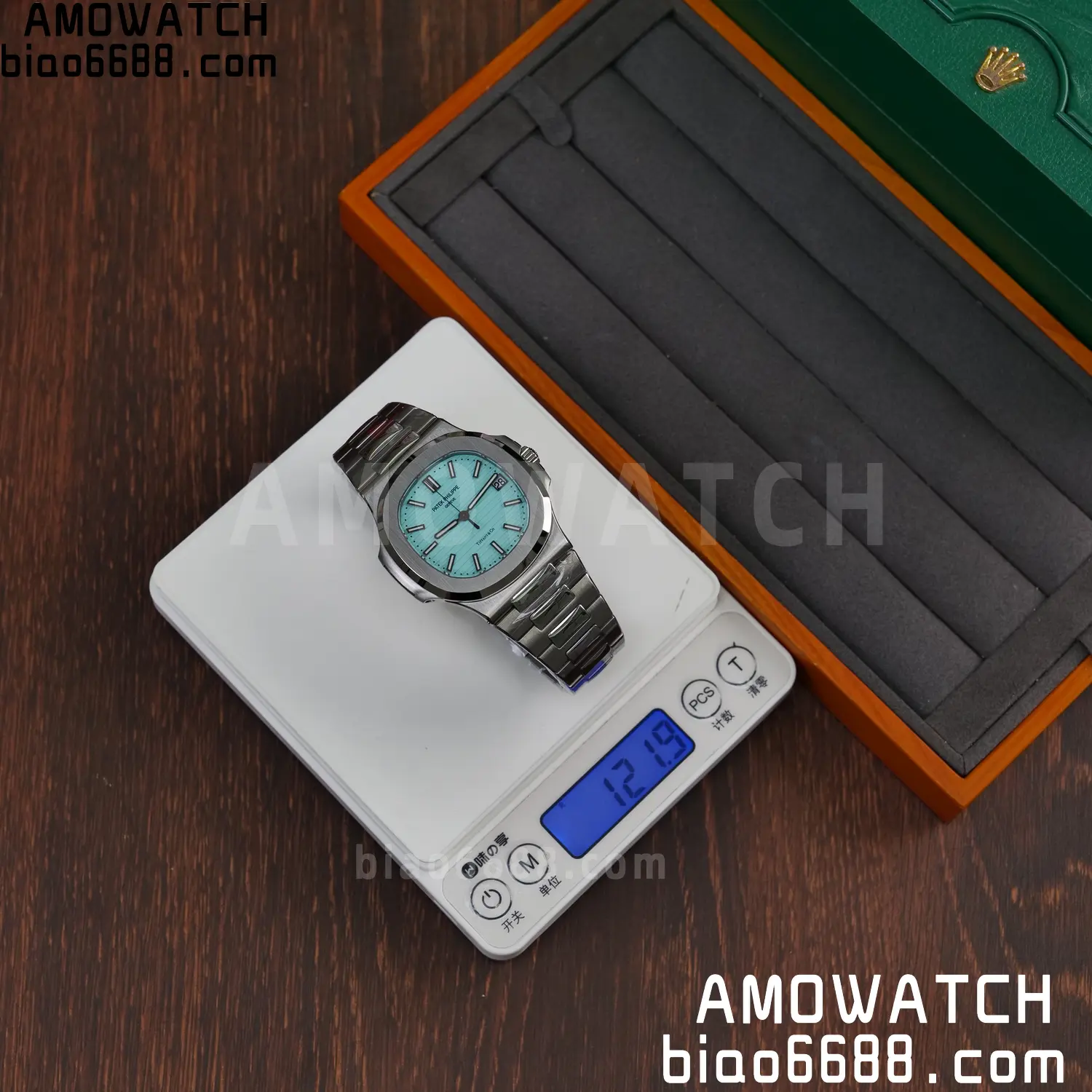 Custom Made PP Nautilus 5711 Tiffany Modified content :SW factory Tiffany Dial 、SW Pointer、DEEP crystal 83 83e4f302b652fb4 阿默表行AmoWatch