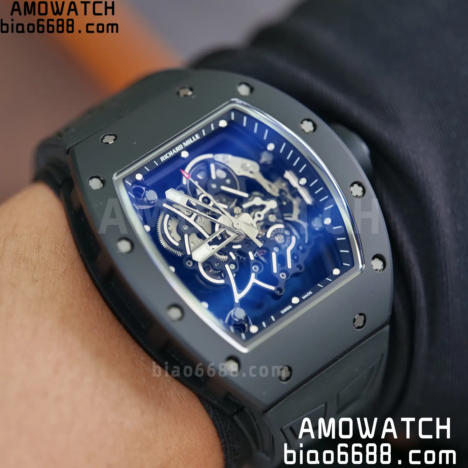 Richard Mille RM055 Black Ceramic ZF 1:1 Best Edition RMUL2 Super Clone V3 115 86bd7b21c4d86c2 阿默表行AmoWatch