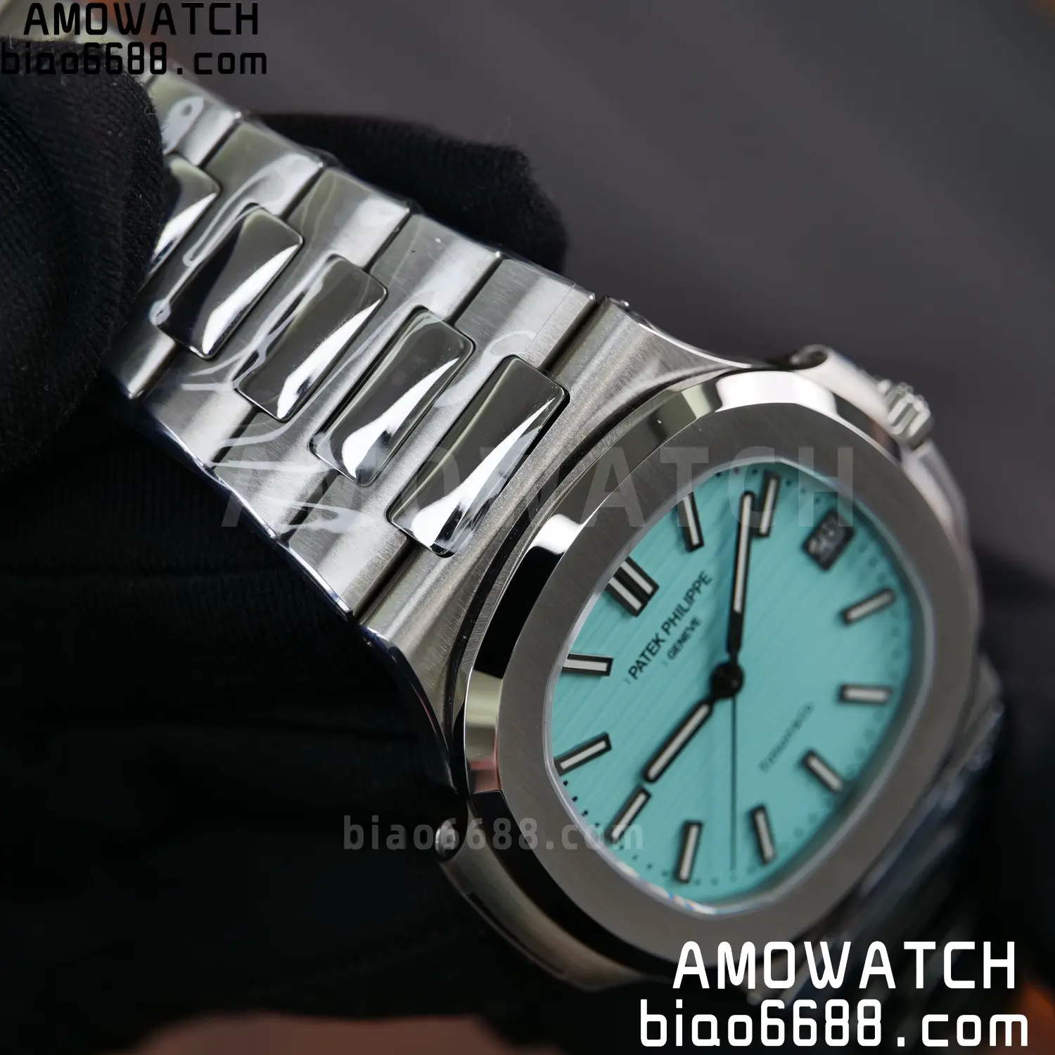 Custom Made PP Nautilus 5711 Tiffany Modified content :SW factory Tiffany Dial 、SW Pointer、DEEP crystal 102 8b7999fda4a17db 阿默表行AmoWatch