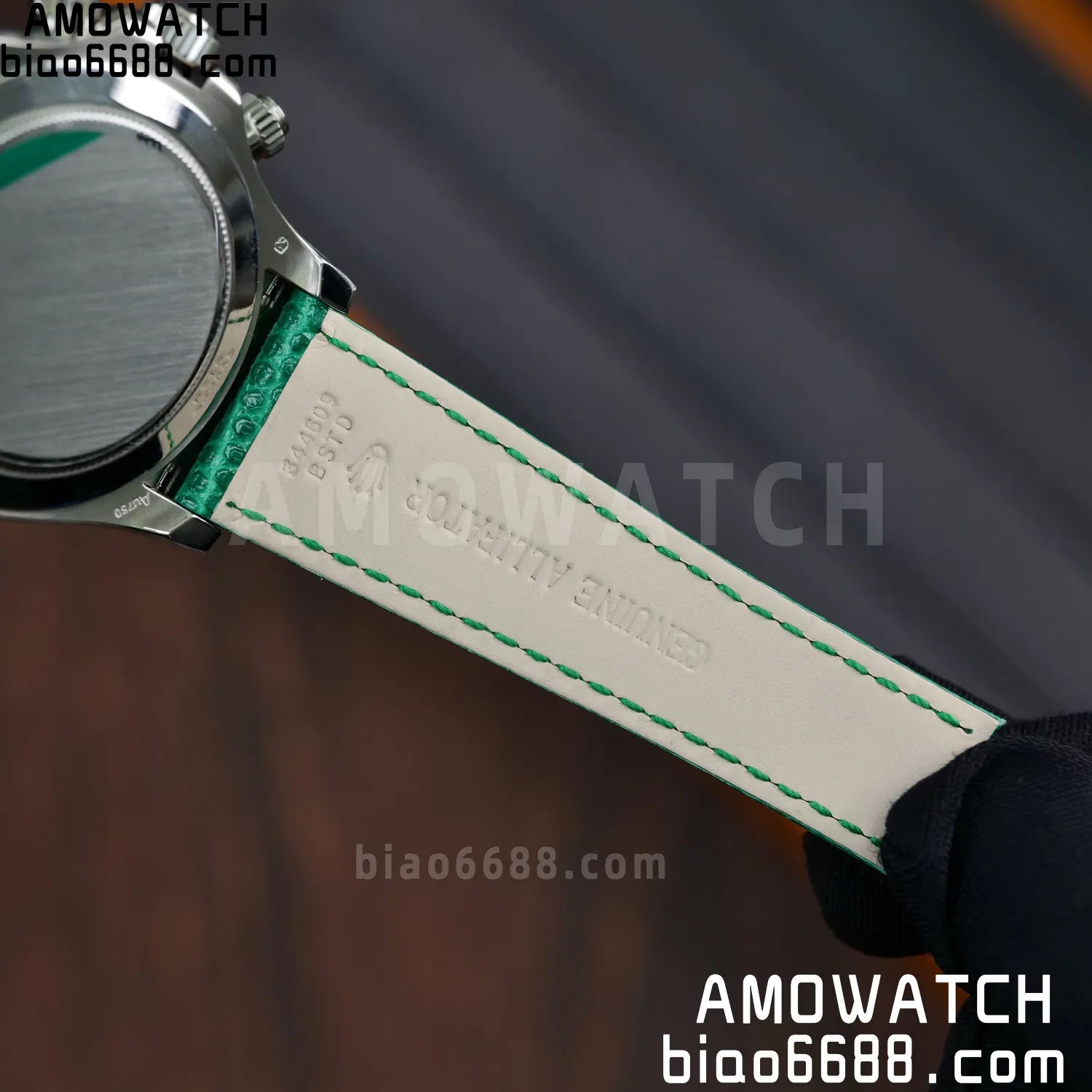 Rolex Daytona 116519 PPM Factory 1:1 Best Edition Green Roman Dial on Leather Strap 4130 89 919a0edfe1d5313 阿默表行AmoWatch