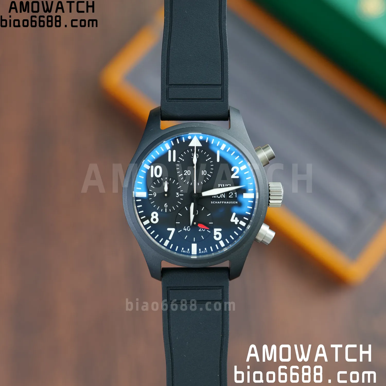 IWC Pilot Chrono IW389401 Black Ceramic APSF 1:1 Best Edition Black Dial SA69385 Super Clone 56 9479cb212d419fe AMO Watch