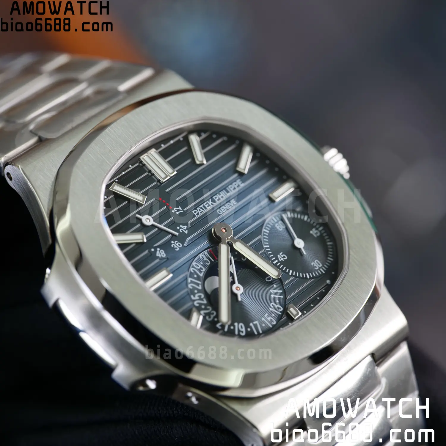 Custom Made PP Nautilus 5712 SW Dial Hands VVS Moon Phase Wheel 103 a11e42745c2fa14 AMO Watch