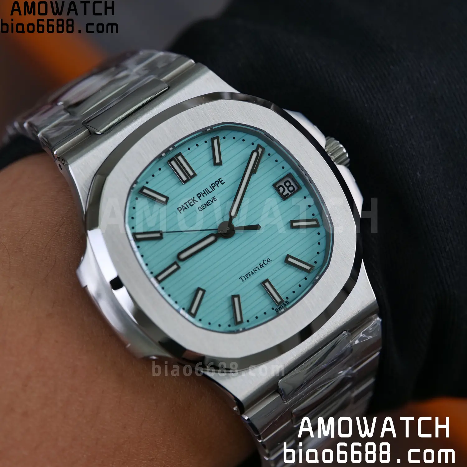 Custom Made PP Nautilus 5711 Tiffany Modified content :SW factory Tiffany Dial 、SW Pointer、DEEP crystal 115 a166816e848eb41 阿默表行AmoWatch