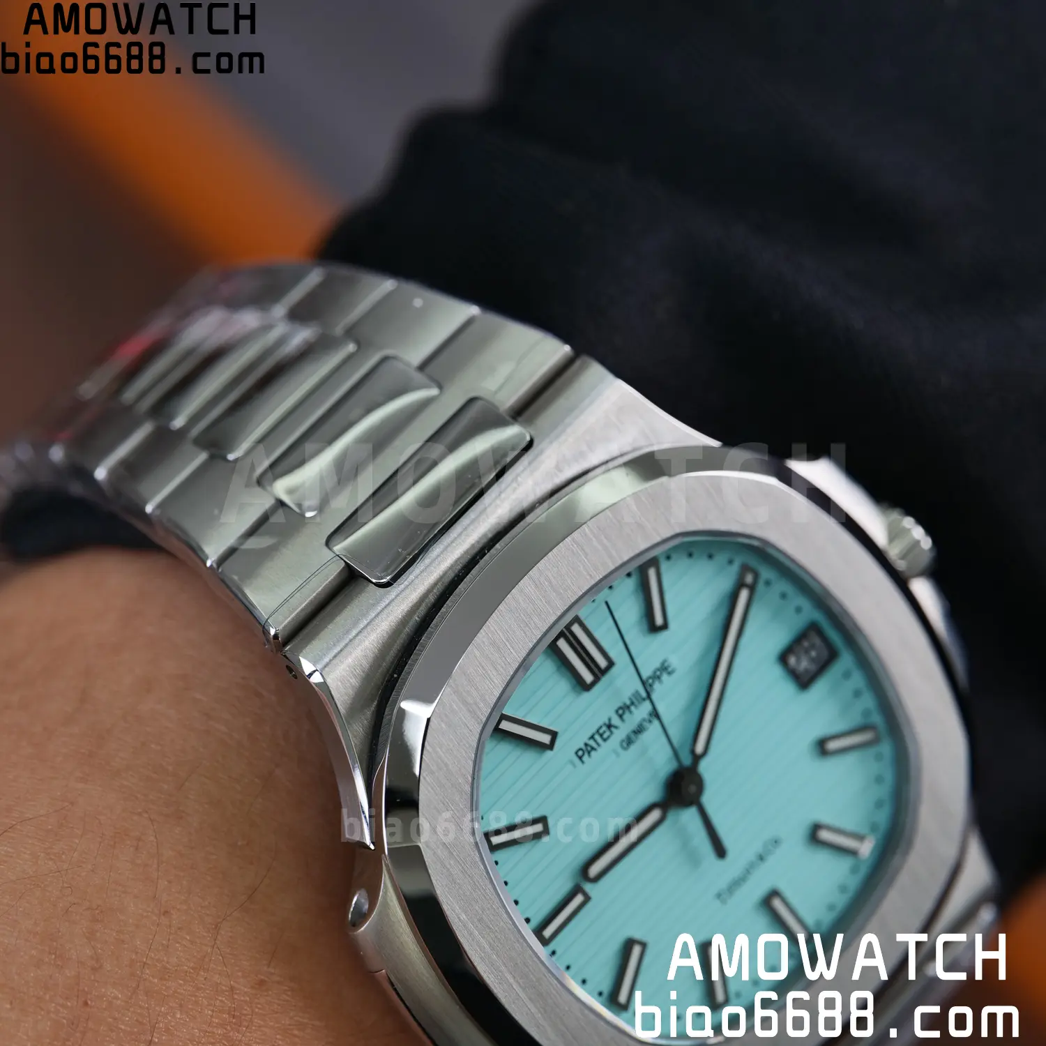 Custom Made PP Nautilus 5711 Tiffany Modified content :SW factory Tiffany Dial 、SW Pointer、DEEP crystal 118 a3197eb6ab06619 阿默表行AmoWatch