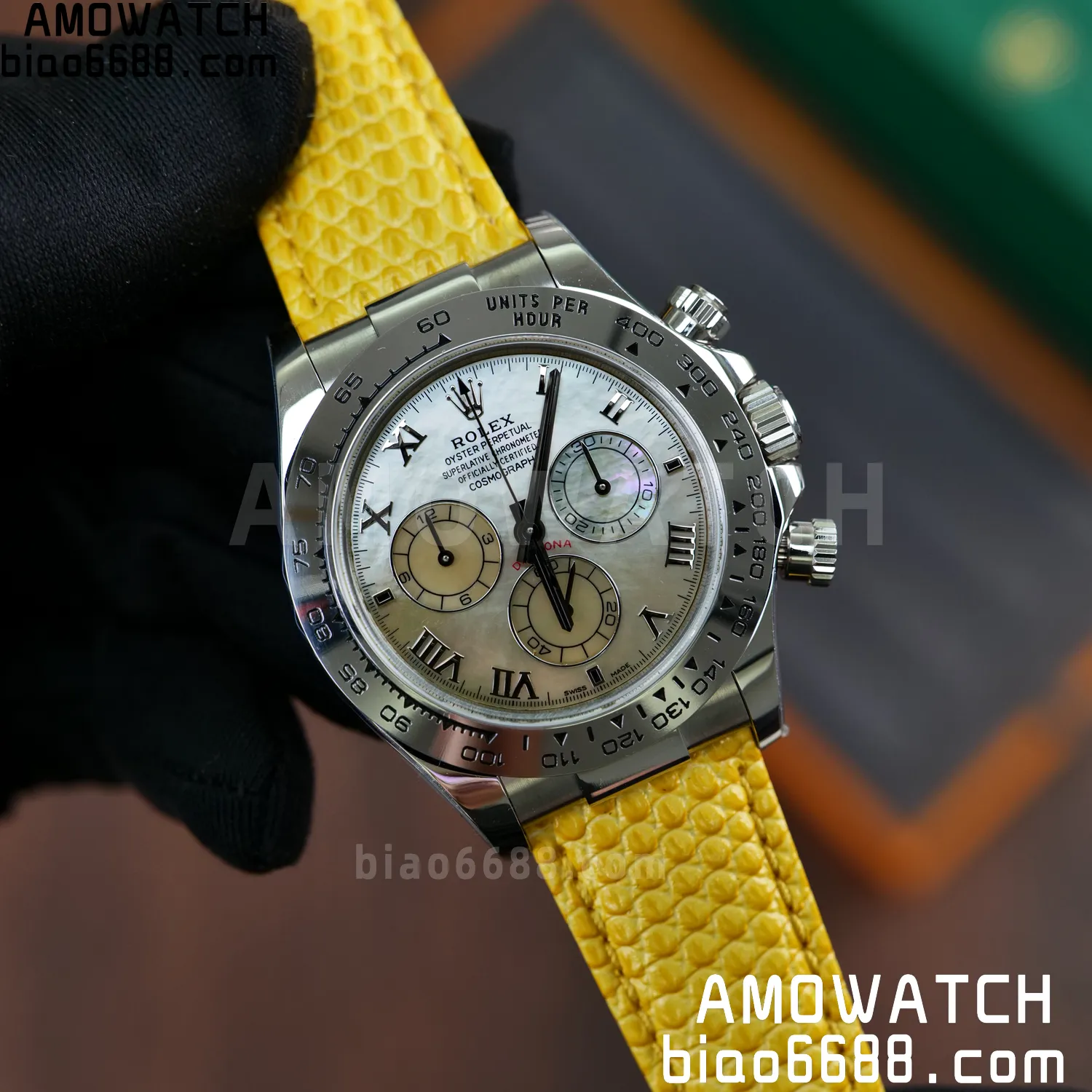 Rolex Daytona 116519 PPM Factory 1:1 Best Edition MOP Roman Dial on Leather Strap 4130 63 b4b16621d30df84 阿默表行AmoWatch