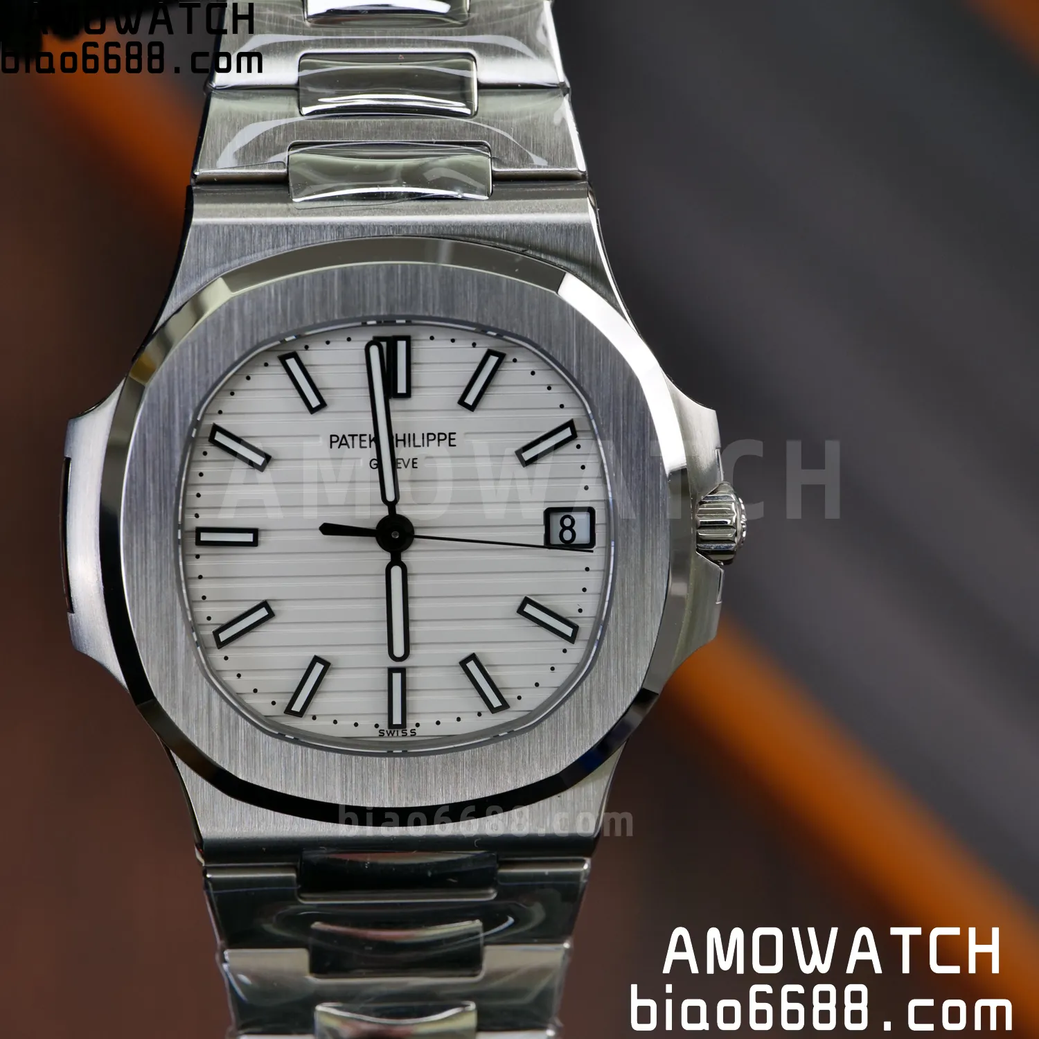PP Nautilus 5711 DDF 1:1 Best Edition White Dial on SS Bracelet DD324 Super Clone V2 78 b7e00b4e6a1e6ab AMO Watch