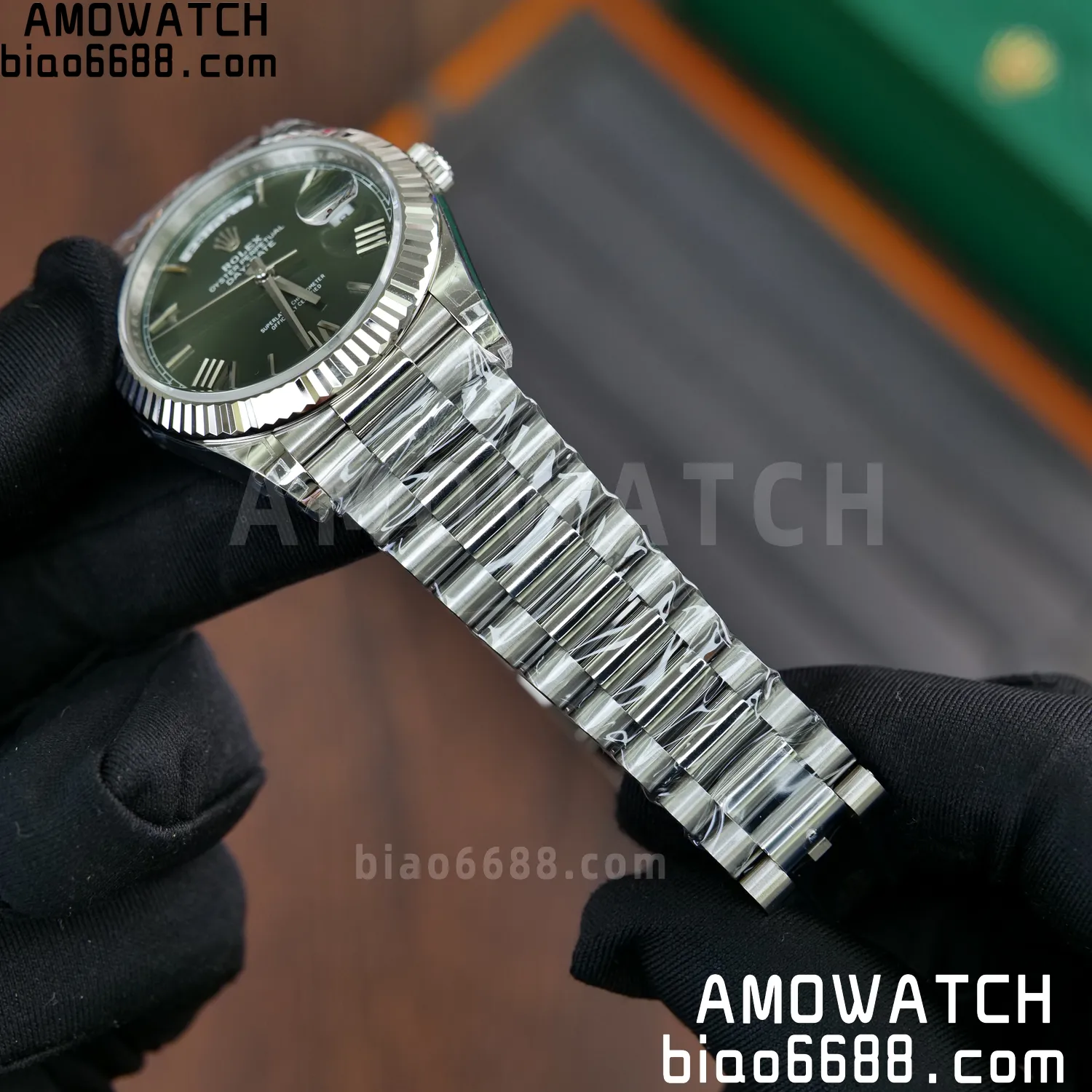 Rolex DayDate 40 228239 VSF 1:1 Best Edition Green Roman Dial on President Bracelet VS3255 V2 68 c1efb1bd2bee6d1 阿默表行AmoWatch
