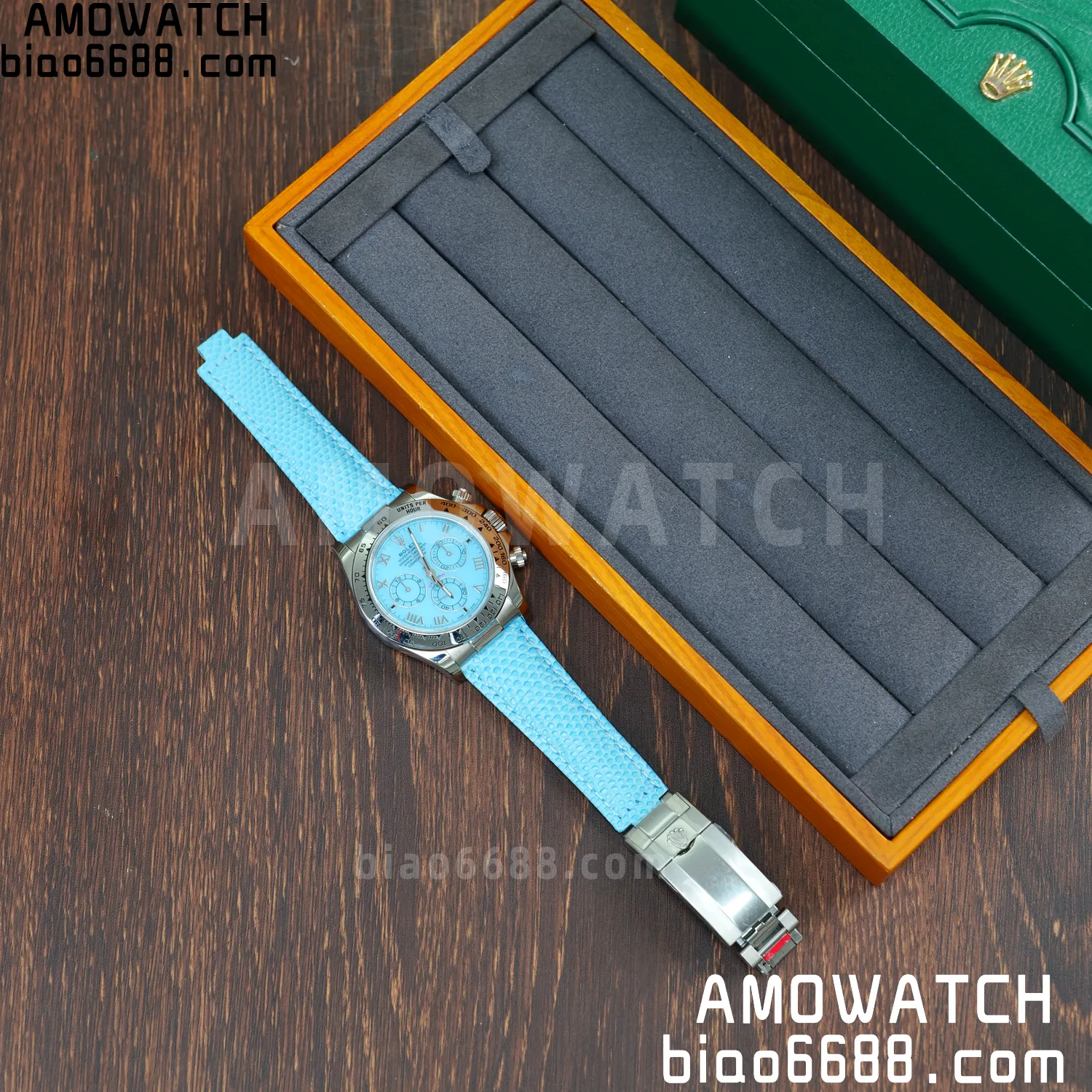 Rolex Daytona 116519 PPM Factory 1:1 Best Edition Tiffany Roman Dial on Leather Strap 4130 61 c28c2f66cc1a490 阿默表行AmoWatch