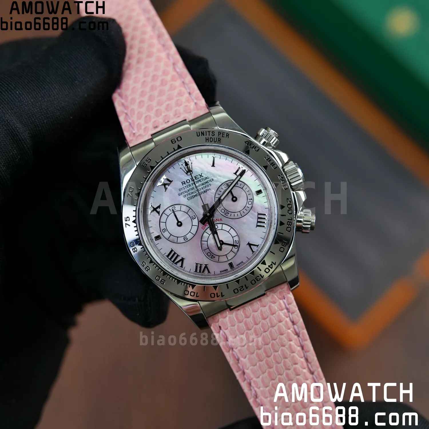 Rolex Daytona 116519 PPM Factory 1:1 Best Edition MOP Roman Dial on Red Leather Strap 4130 69 c96a36f57abc2ac 阿默表行AmoWatch