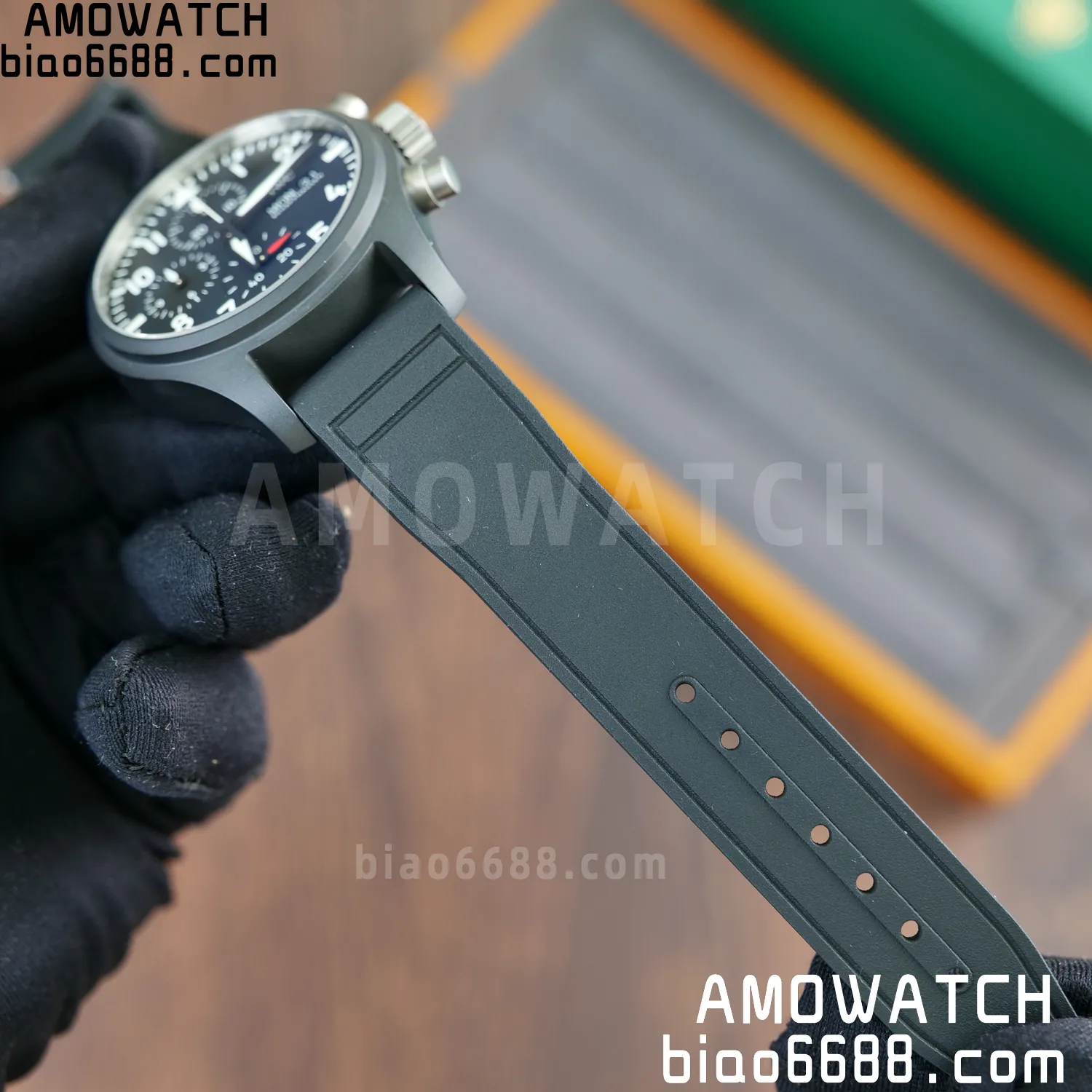 IWC Pilot Chrono IW389401 Black Ceramic APSF 1:1 Best Edition Black Dial SA69385 Super Clone 55 dd4204d6cd20482 AMO Watch