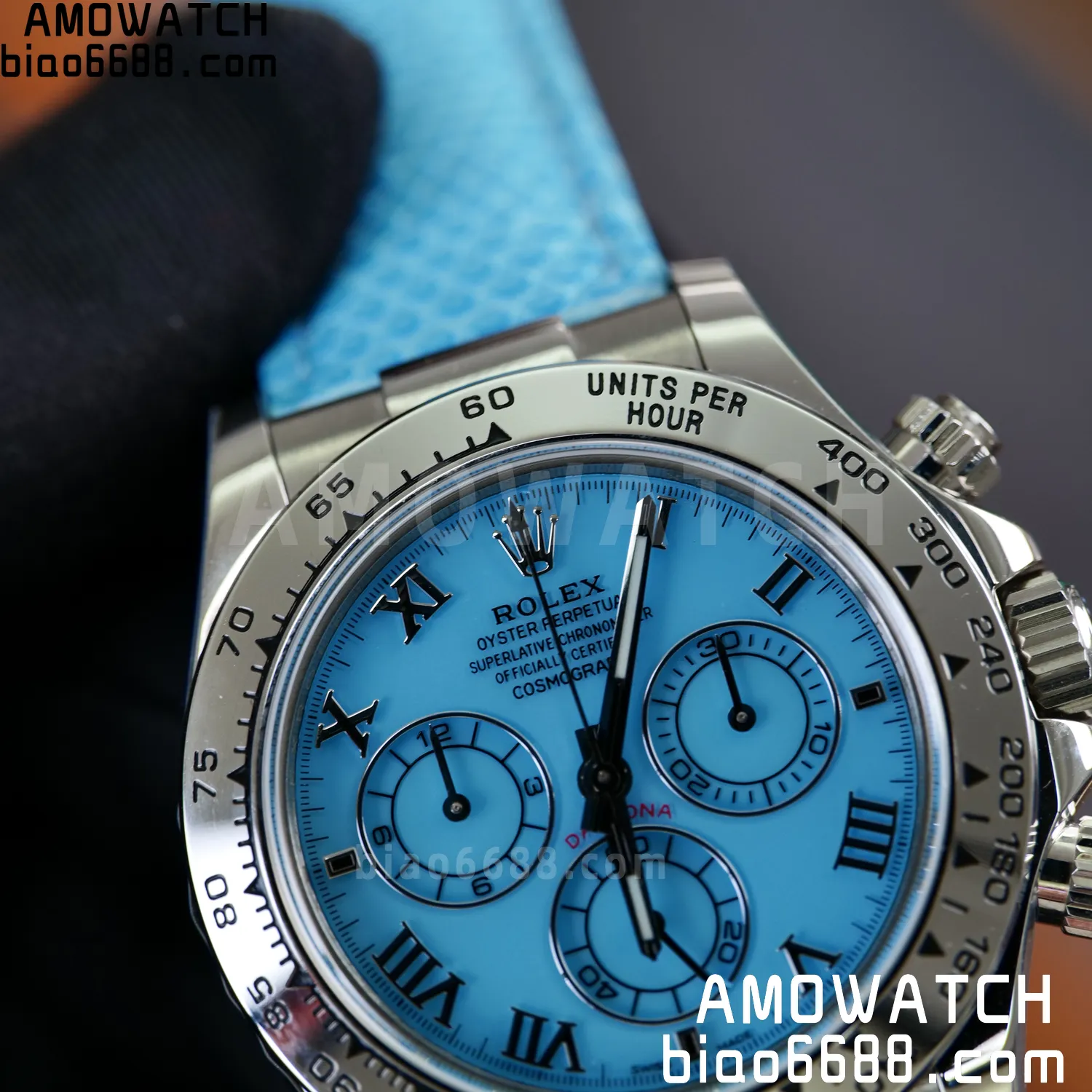 Rolex Daytona 116519 PPM Factory 1:1 Best Edition Tiffany Roman Dial on Leather Strap 4130 77 de39d350c931e0f 阿默表行AmoWatch