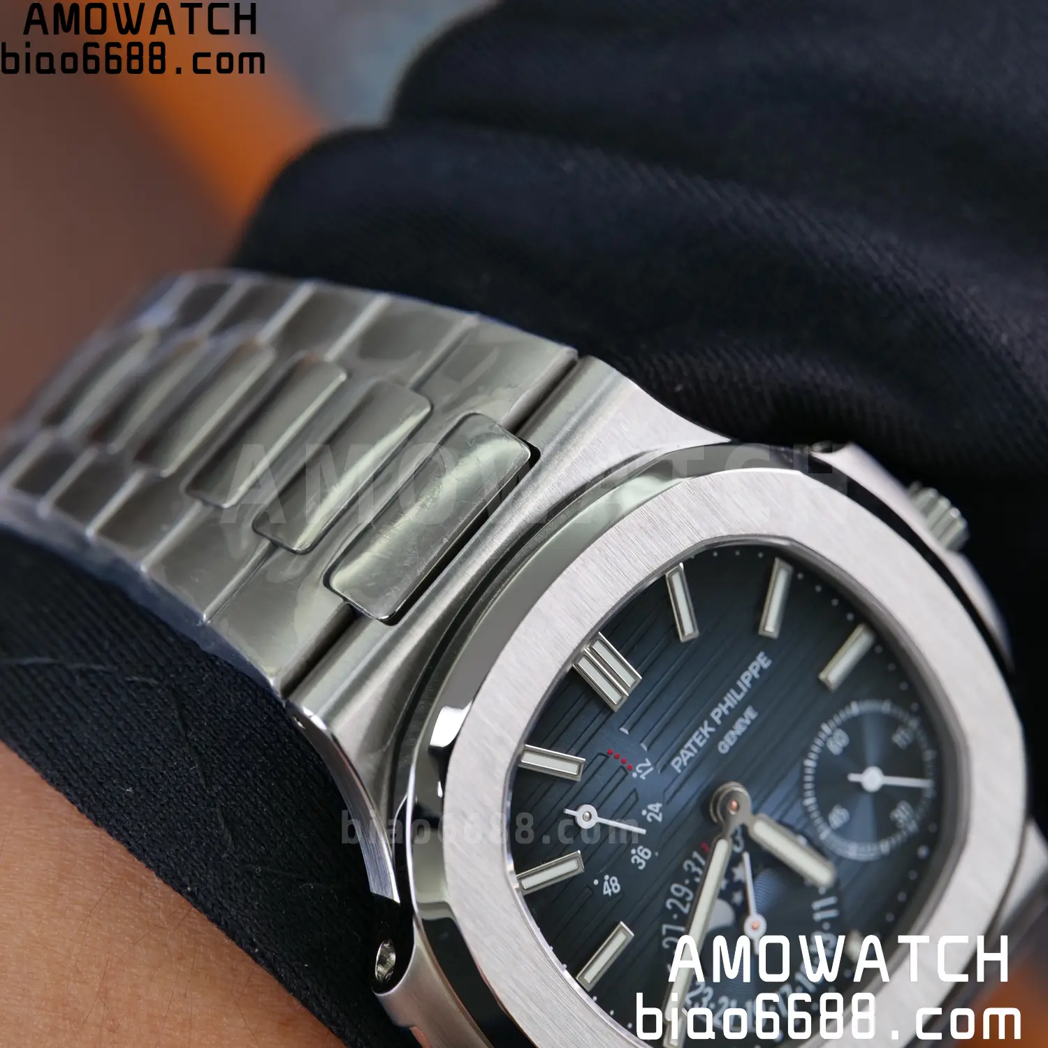 Custom Made PP Nautilus 5712 SW Dial Hands VVS Moon Phase Wheel 118 ec96c81652a7bd9 AMO Watch