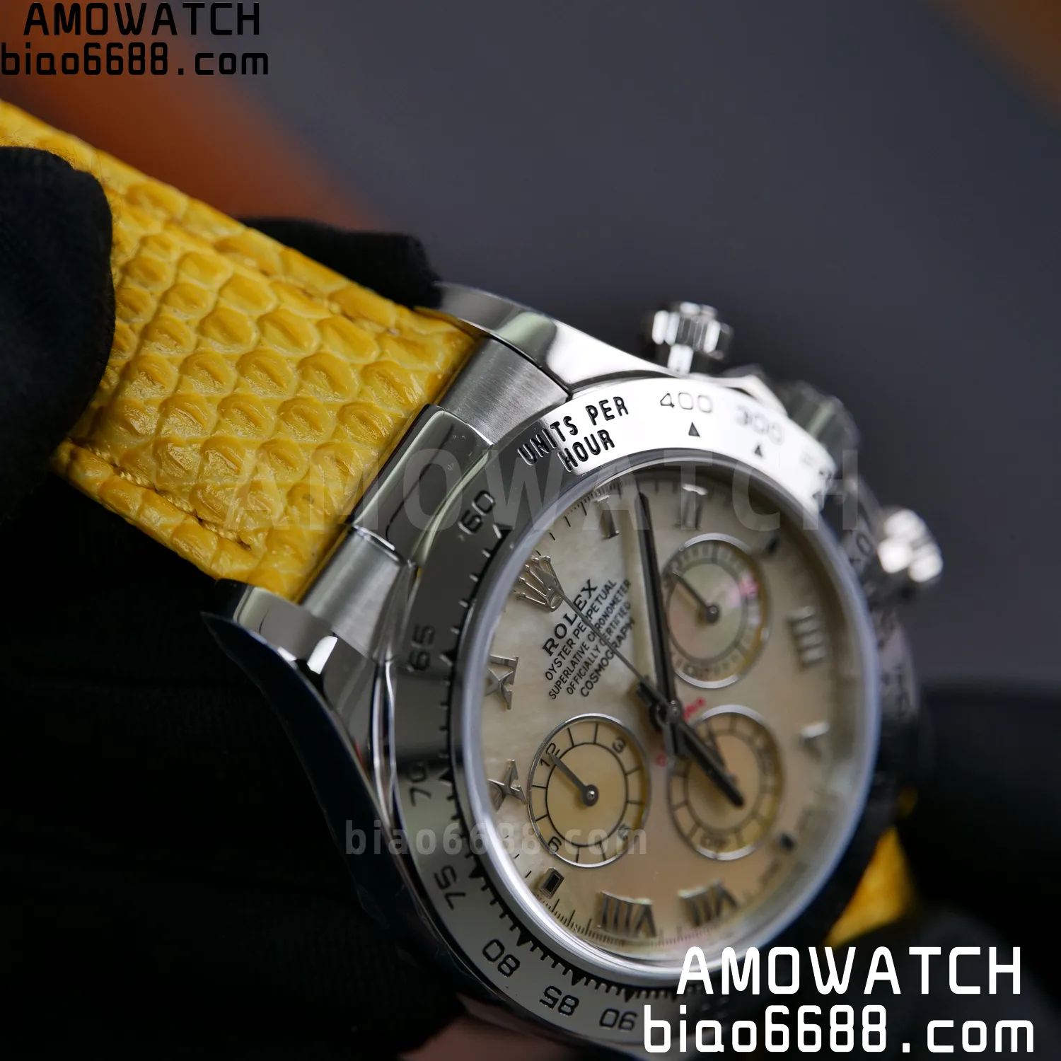 Rolex Daytona 116519 PPM Factory 1:1 Best Edition MOP Roman Dial on Leather Strap 4130 75 f3ae372be510e29 阿默表行AmoWatch