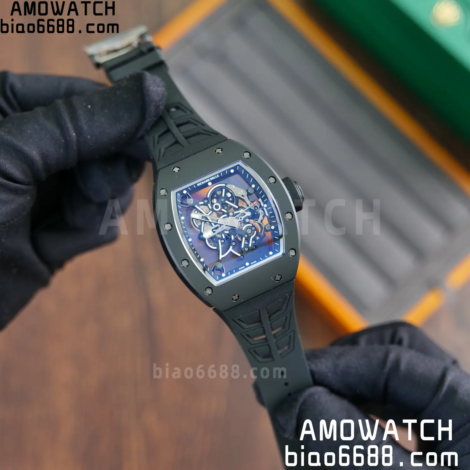 Richard Mille RM055 Black Ceramic ZF 1:1 Best Edition RMUL2 Super Clone V3 81 f8cbd81fc25661f 阿默表行AmoWatch