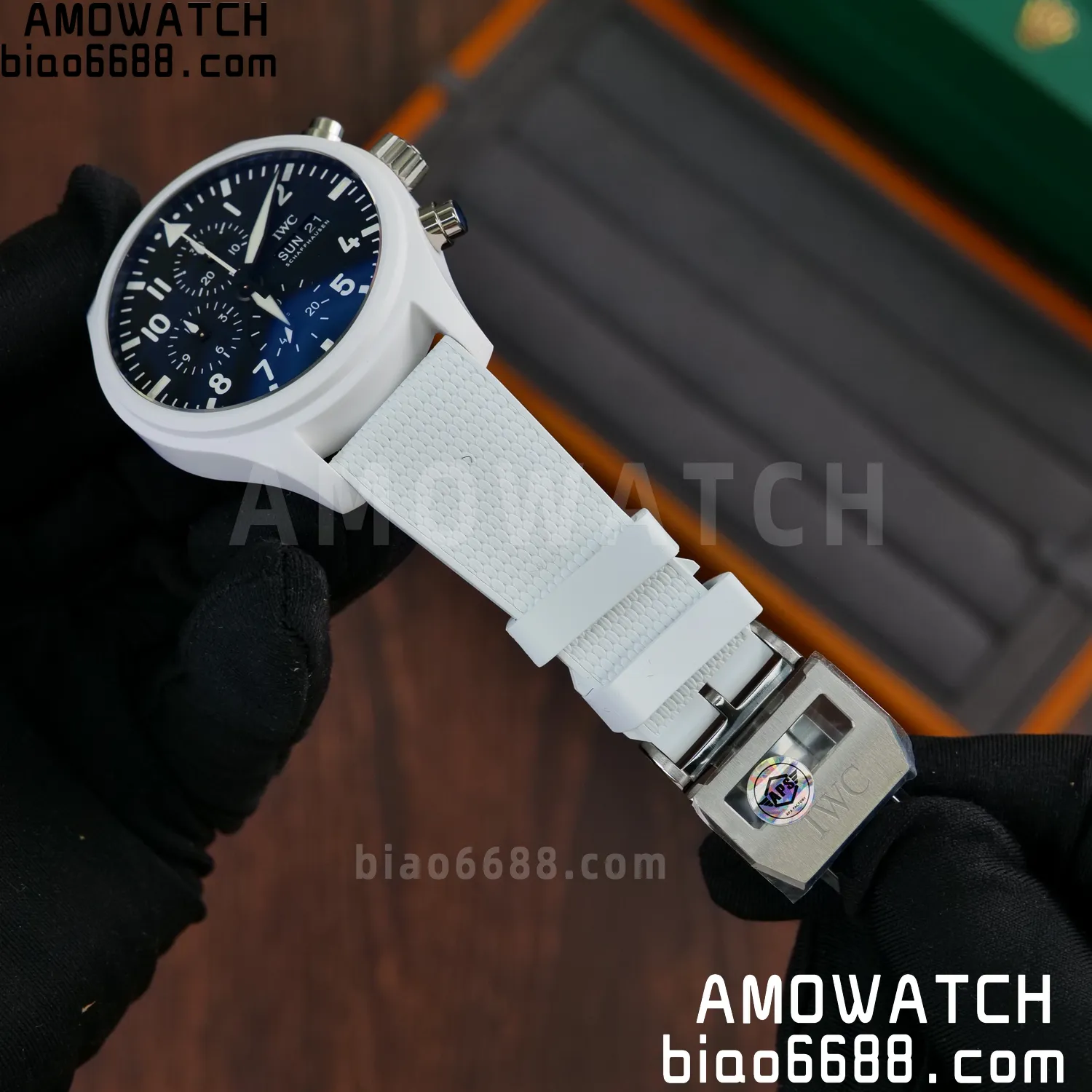 IWC Pilot Chrono IW389105 White Ceramic APSF 1:1 Best Edition Black Dial SA69385 Super Clone 54 fc32fb3bca6f686 AMO Watch