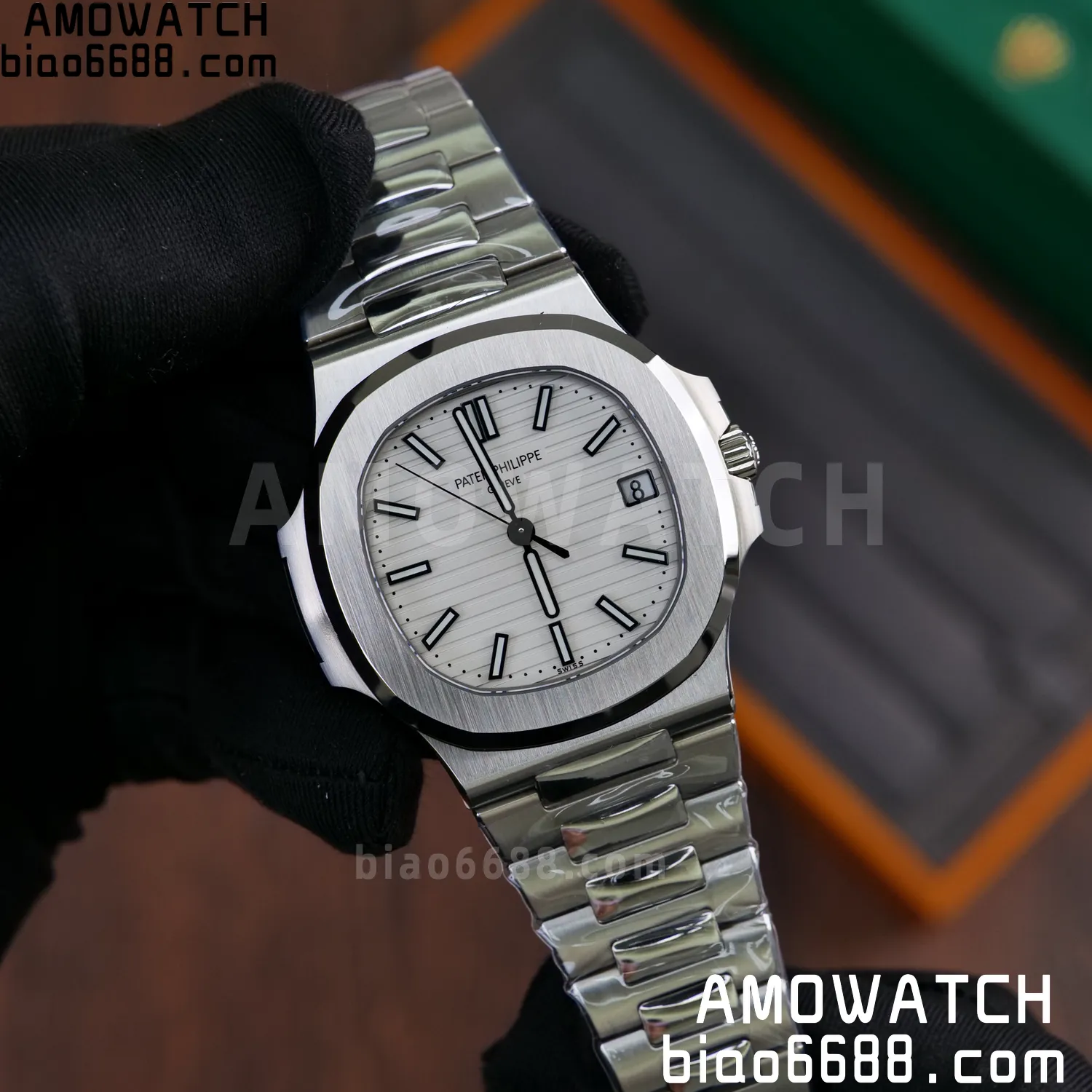 PP Nautilus 5711 DDF 1:1 Best Edition White Dial on SS Bracelet DD324 Super Clone V2 73 fd5fe7700749720 AMO Watch