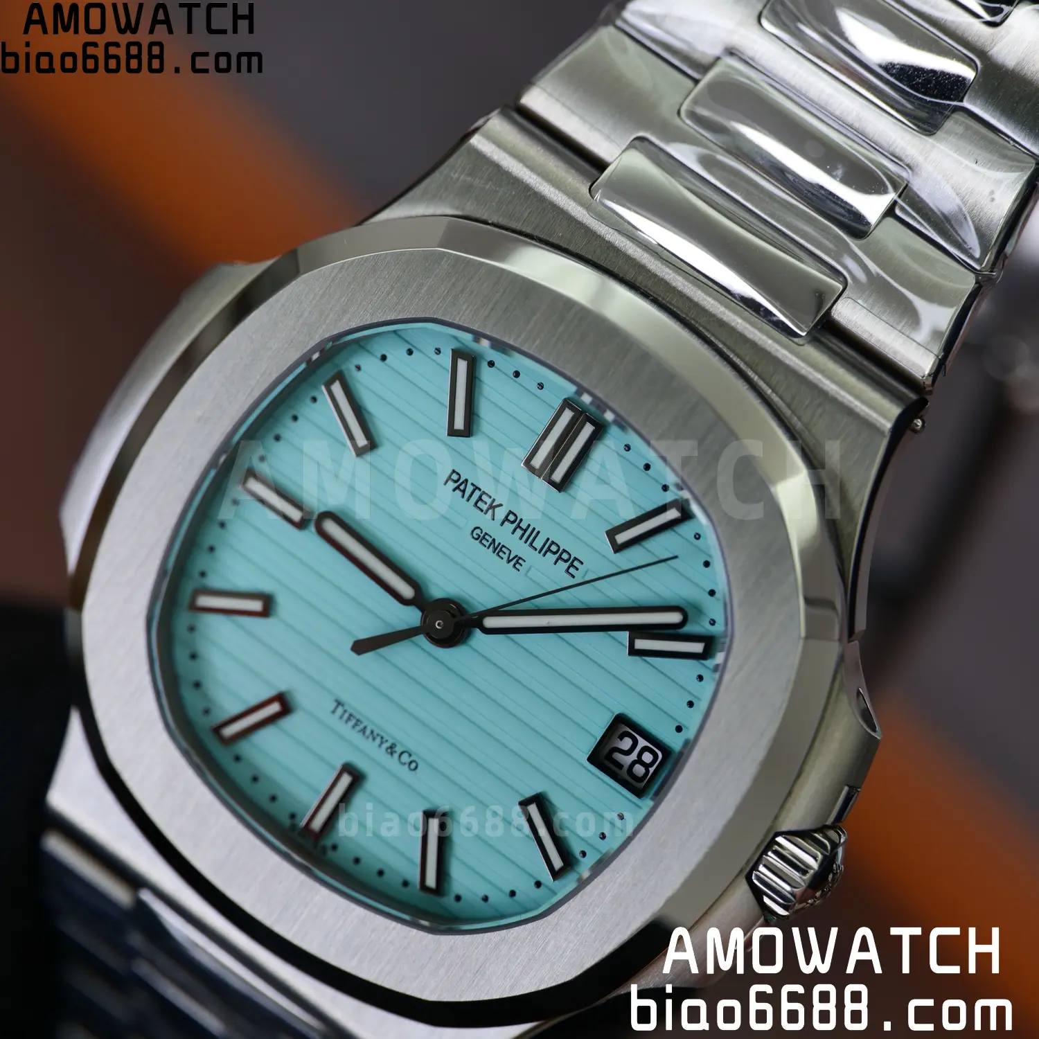 Custom Made PP Nautilus 5711 Tiffany Modified content :SW factory Tiffany Dial 、SW Pointer、DEEP crystal 108 fdce4d606db85eb 阿默表行AmoWatch
