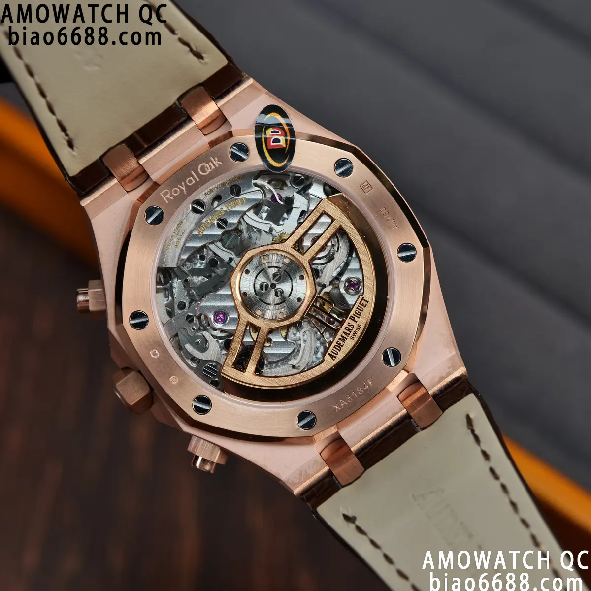 AP Royal Oak Chrono 26240 RG DDF 1:1 Best Edition Blue/RG Dial on Brown Leather Strap DD4401 Super Clone Weight (SW Dial) 102 01cc8a2a89ac238 AMO Watch