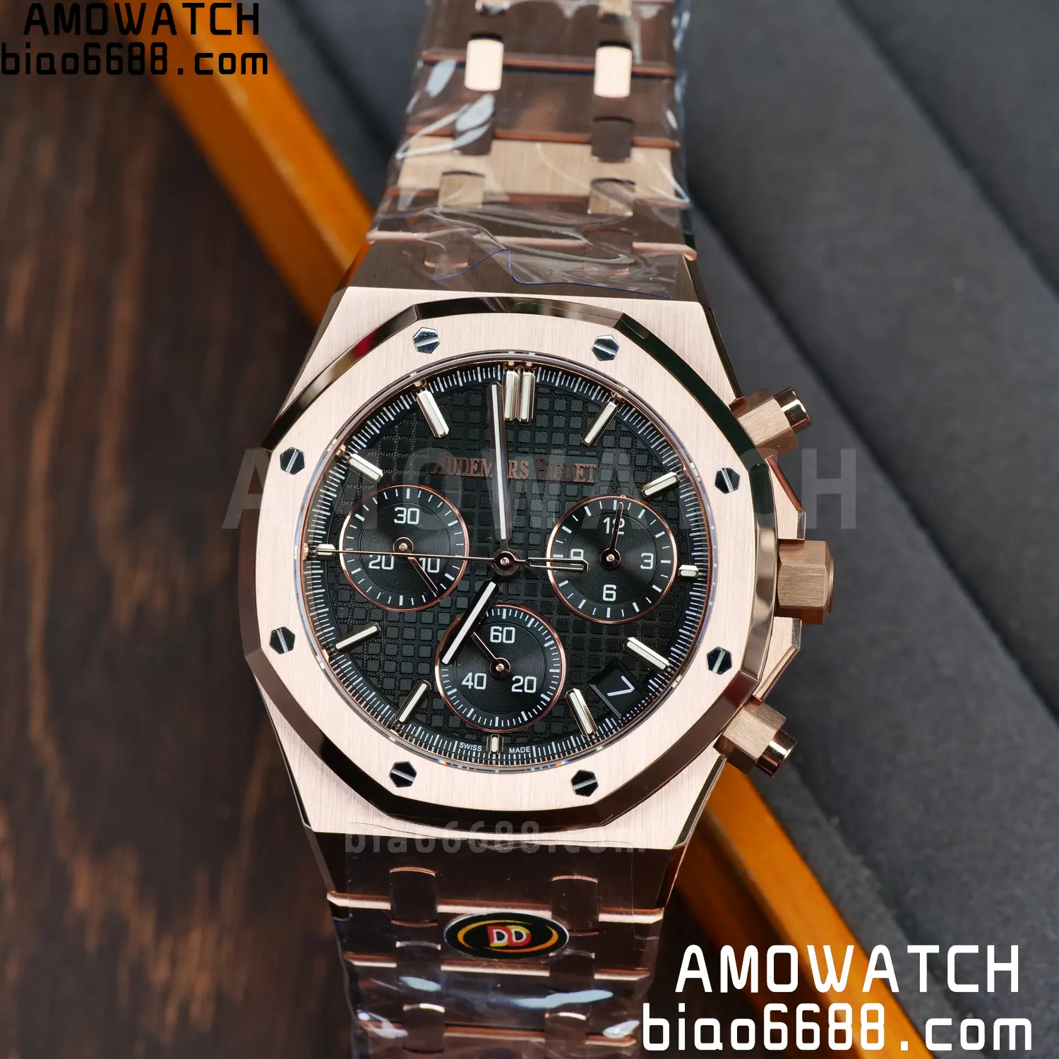 AP Royal Oak Chrono 26240 RG DDF 1:1 Best Edition Black Dial on RG Bracelet DD4401 Super Clone Weight (SW Dial) 93 0e8f7903701cb07 AMO Watch