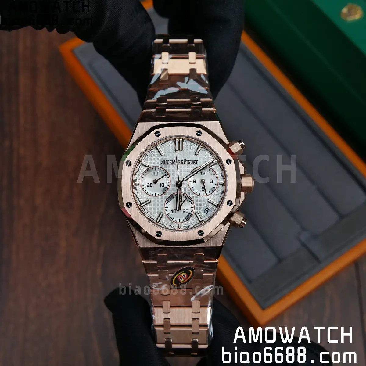 AP Royal Oak Chrono 26240 RG DDF 1:1 Best Edition White Dial on RG Bracelet DD4401 Super Clone Weight (SW Dial) 71 0ebb0aec59d5231 AMO Watch