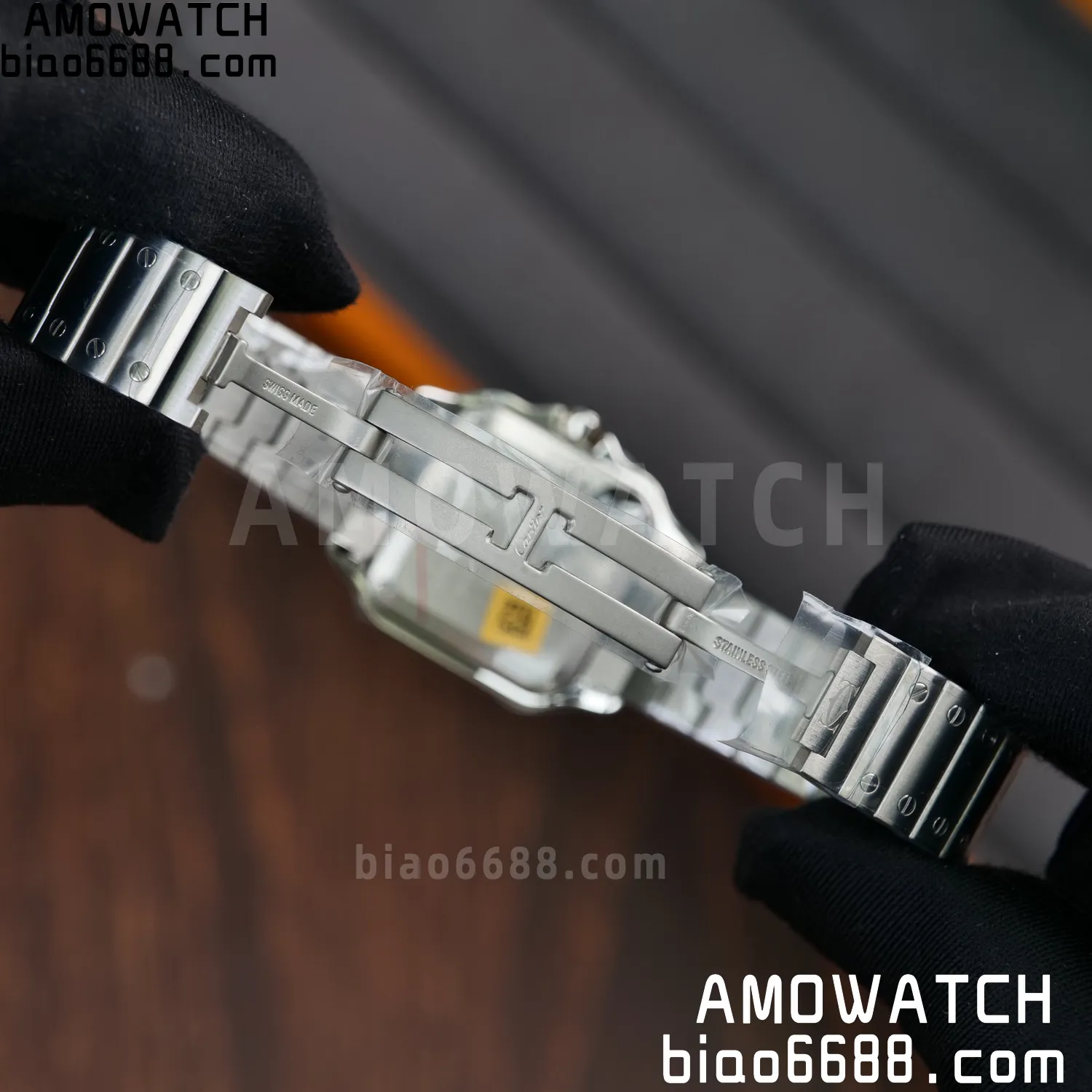 Santos Dumont 27mm WSSA0082 SS AF 1:1 Best Edition Silver Dial on SS Bracelet quartz 83 0f0505e4ed5e3fb AMO Watch