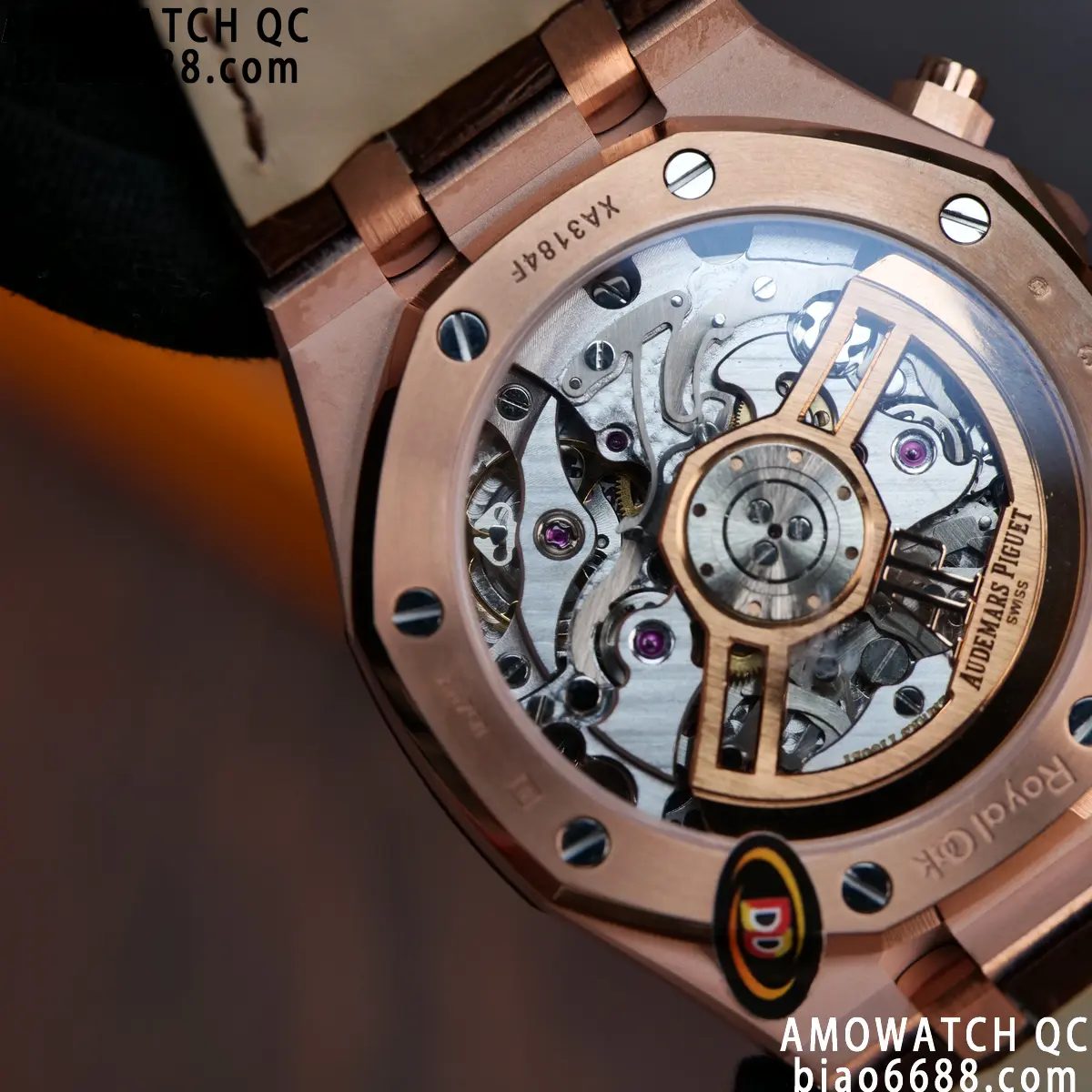 AP Royal Oak Chrono 26240 RG DDF 1:1 Best Edition Blue/RG Dial on Brown Leather Strap DD4401 Super Clone Weight (SW Dial) 107 173e1a014e045dd AMO Watch