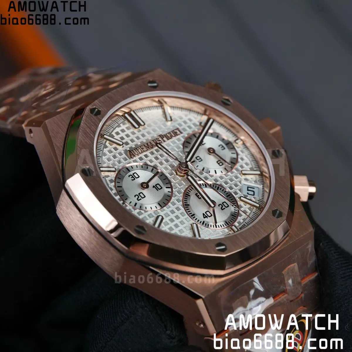 AP Royal Oak Chrono 26240 RG DDF 1:1 Best Edition White Dial on RG Bracelet DD4401 Super Clone Weight (SW Dial) 83 1f6cebe2a5bc900 AMO Watch