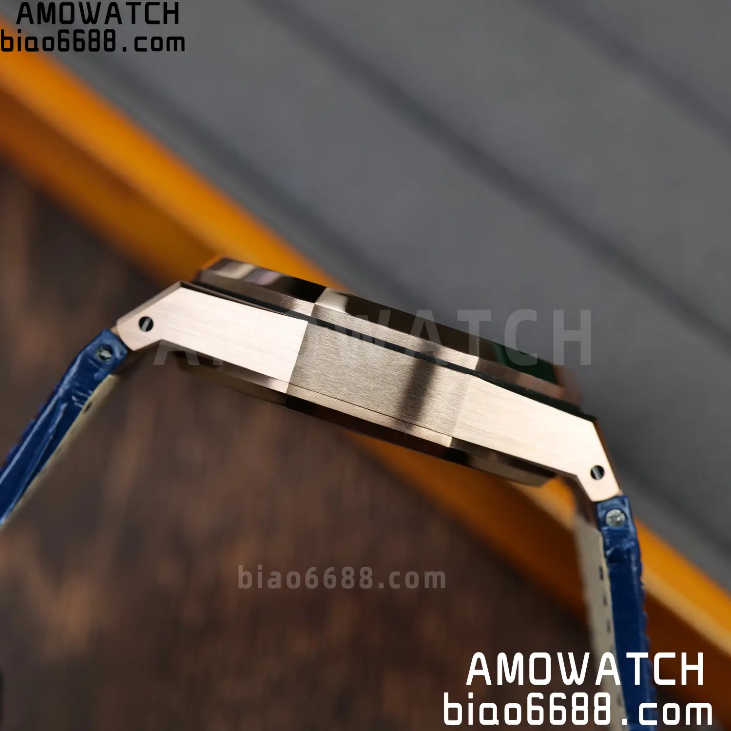 AP Royal Oak Chrono 26240 RG DDF 1:1 Best Edition White Dial on Blue Leather Strap DD4401 Super Clone Weight (SW Dial) 88 204c96a79a2539f AMO Watch