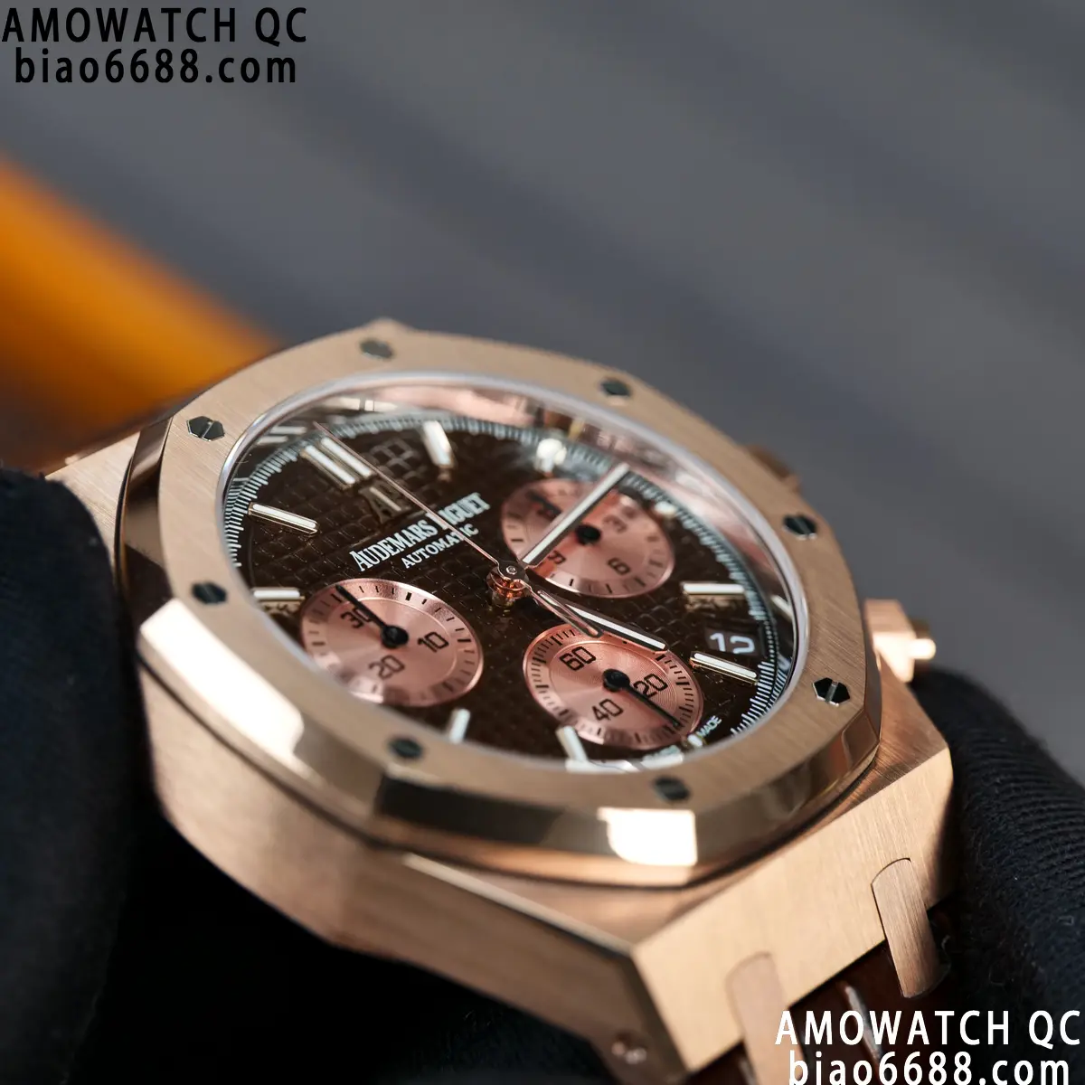AP Royal Oak Chrono 26240 RG DDF 1:1 Best Edition Blue/RG Dial on Brown Leather Strap DD4401 Super Clone Weight (SW Dial) 99 2d7be434c95efc6 AMO Watch