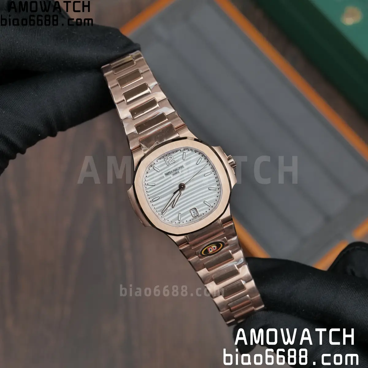 PP Nautilus 7118 RG Ladies DDF 1:1 Best Edition Silver Dial on RG Bracelet DD324 Super Clone 83 3b6282c775c4c36 AMO Watch