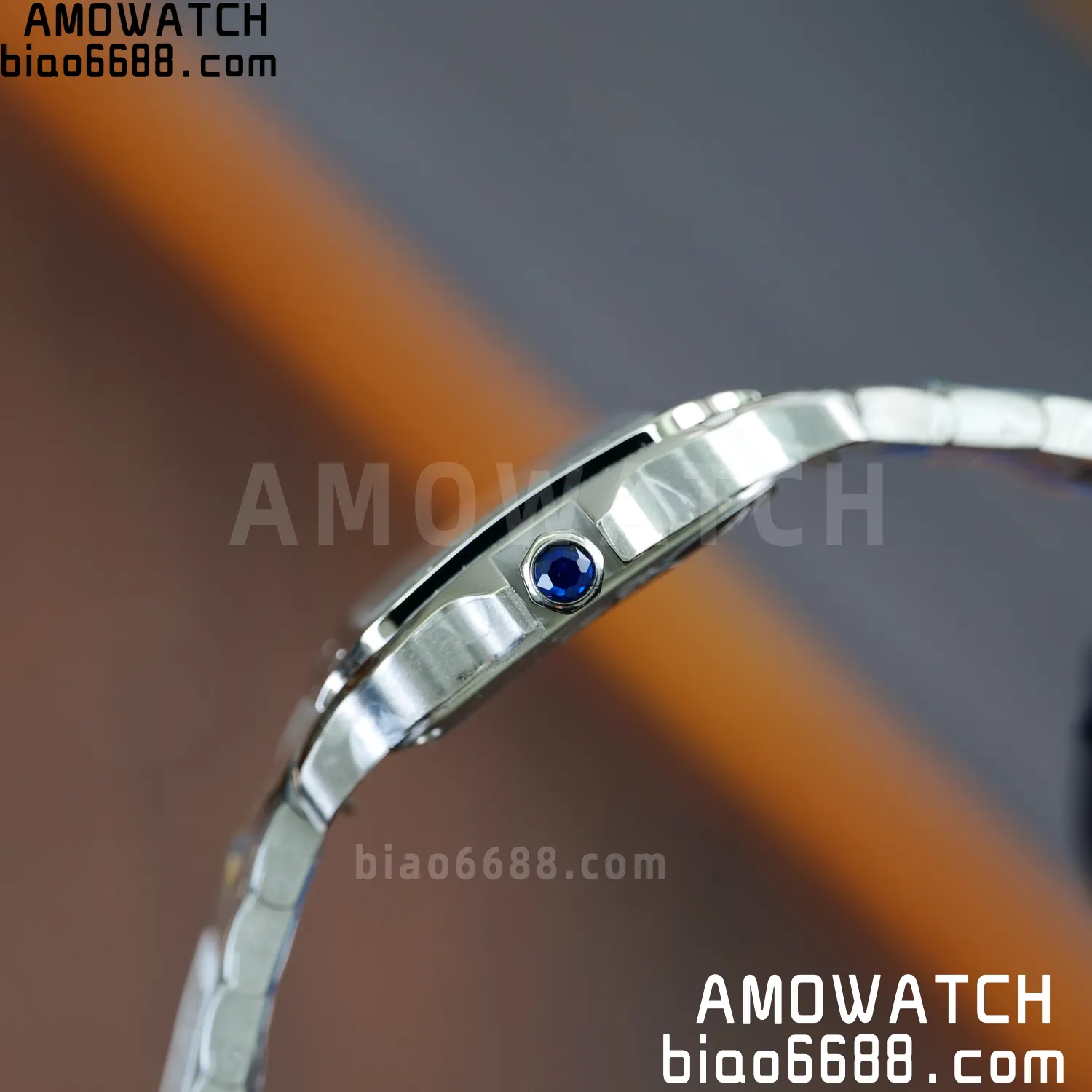 Santos Dumont 27mm WSSA0082 SS AF 1:1 Best Edition Silver Dial on SS Bracelet quartz 70 410da517e8e6603 AMO Watch
