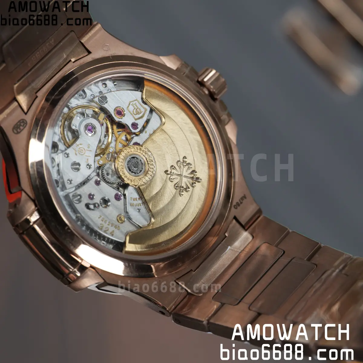 PP Nautilus 7118 RG Ladies DDF 1:1 Best Edition Silver Dial on RG Bracelet DD324 Super Clone 107 4970aa562ea33f6 AMO Watch
