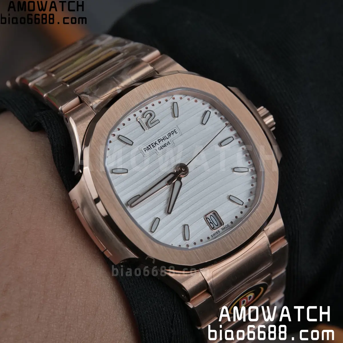 PP Nautilus 7118 RG Ladies DDF 1:1 Best Edition Silver Dial on RG Bracelet DD324 Super Clone 112 60c3c27c6c805bb AMO Watch