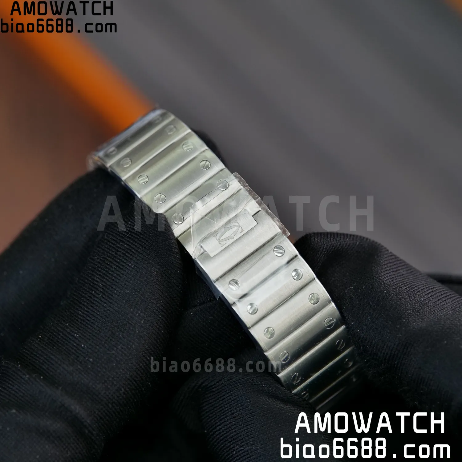 Santos Dumont 27mm WSSA0082 SS AF 1:1 Best Edition Silver Dial on SS Bracelet quartz 84 963ad4e2297f6d7 AMO Watch