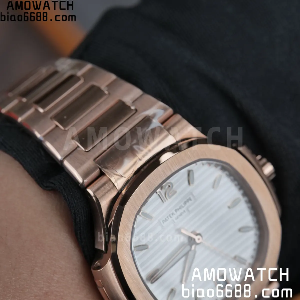 PP Nautilus 7118 RG Ladies DDF 1:1 Best Edition Silver Dial on RG Bracelet DD324 Super Clone 115 973be425cd1ab7d AMO Watch