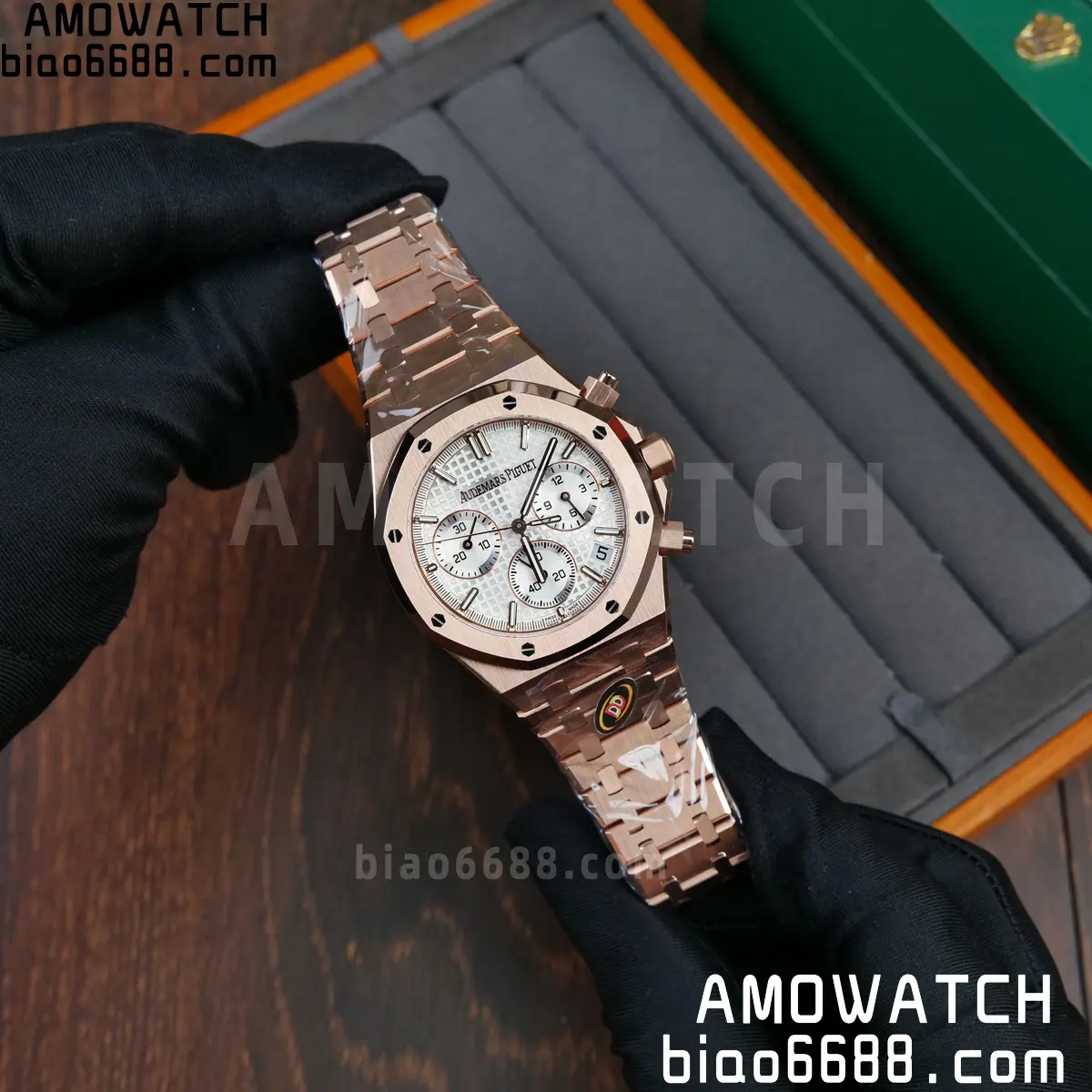 AP Royal Oak Chrono 26240 RG DDF 1:1 Best Edition White Dial on RG Bracelet DD4401 Super Clone Weight (SW Dial) 67 9cf01967ff46688 AMO Watch