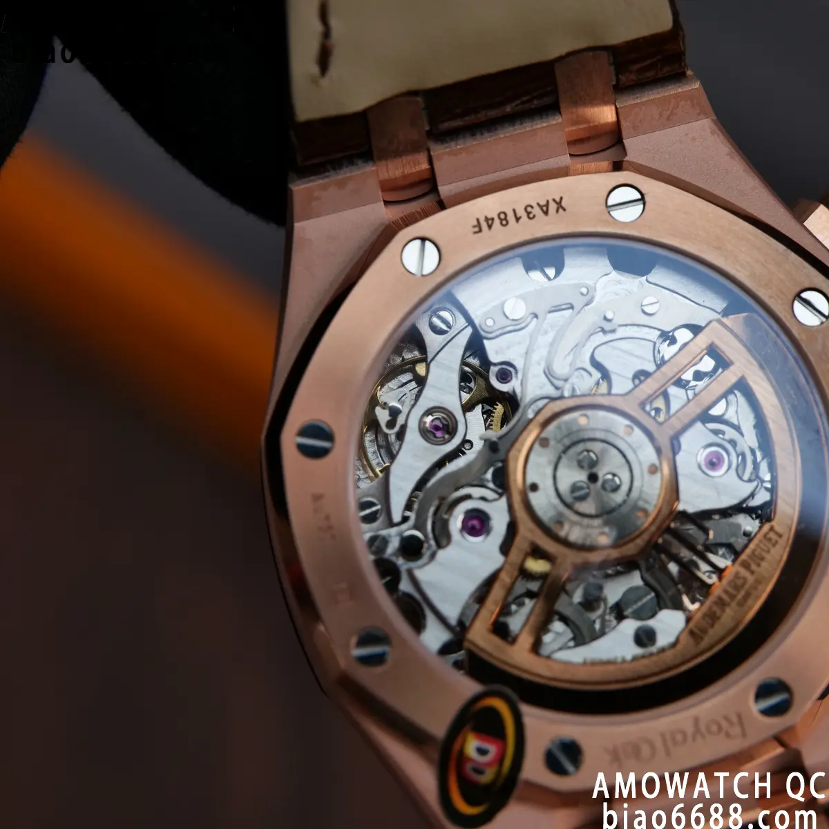AP Royal Oak Chrono 26240 RG DDF 1:1 Best Edition Blue/RG Dial on Brown Leather Strap DD4401 Super Clone Weight (SW Dial) 106 9d5e2b4fb156334 AMO Watch