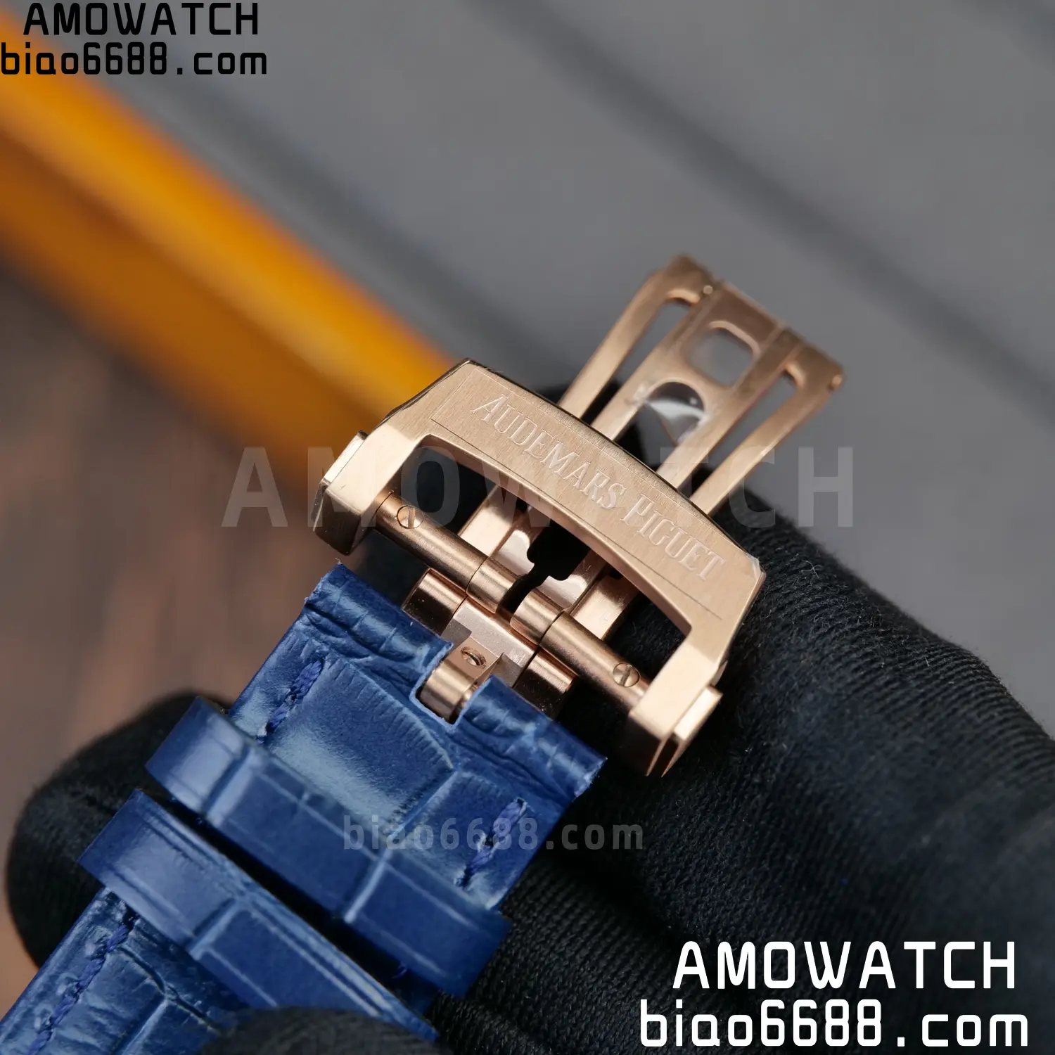 AP Royal Oak Chrono 26240 RG DDF 1:1 Best Edition White Dial on Blue Leather Strap DD4401 Super Clone Weight (SW Dial) 109 a25e234d4a10eca AMO Watch