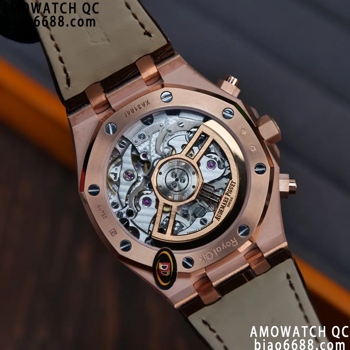 AP Royal Oak Chrono 26240 RG DDF 1:1 Best Edition Blue/RG Dial on Brown Leather Strap DD4401 Super Clone Weight (SW Dial) 103 a5443fbbbe8c36b AMO Watch