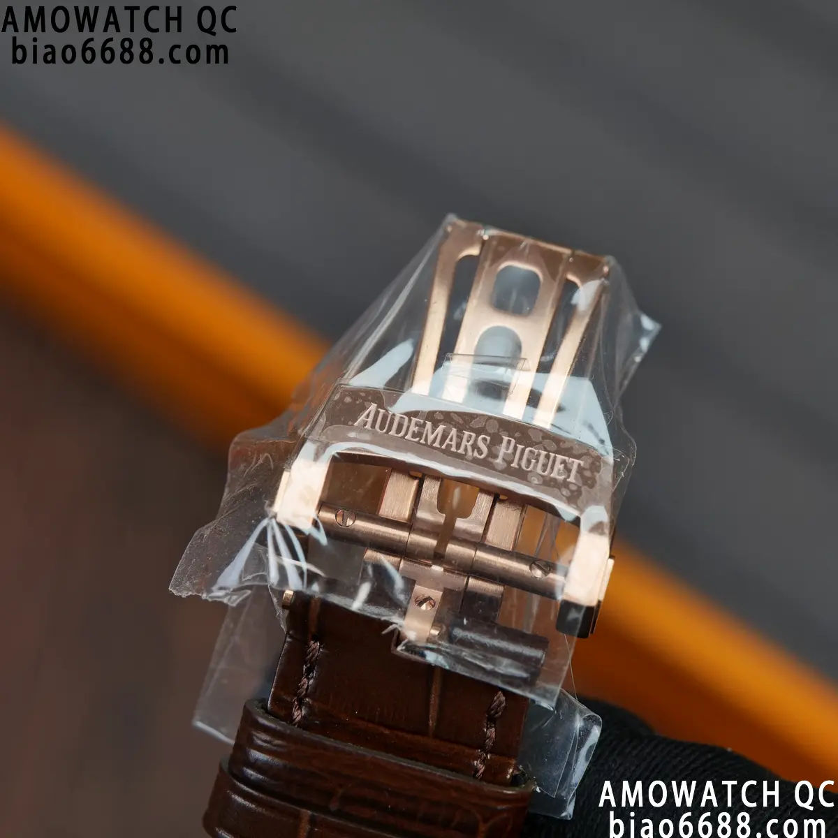 AP Royal Oak Chrono 26240 RG DDF 1:1 Best Edition Blue/RG Dial on Brown Leather Strap DD4401 Super Clone Weight (SW Dial) 109 b501177c1bccf7e AMO Watch